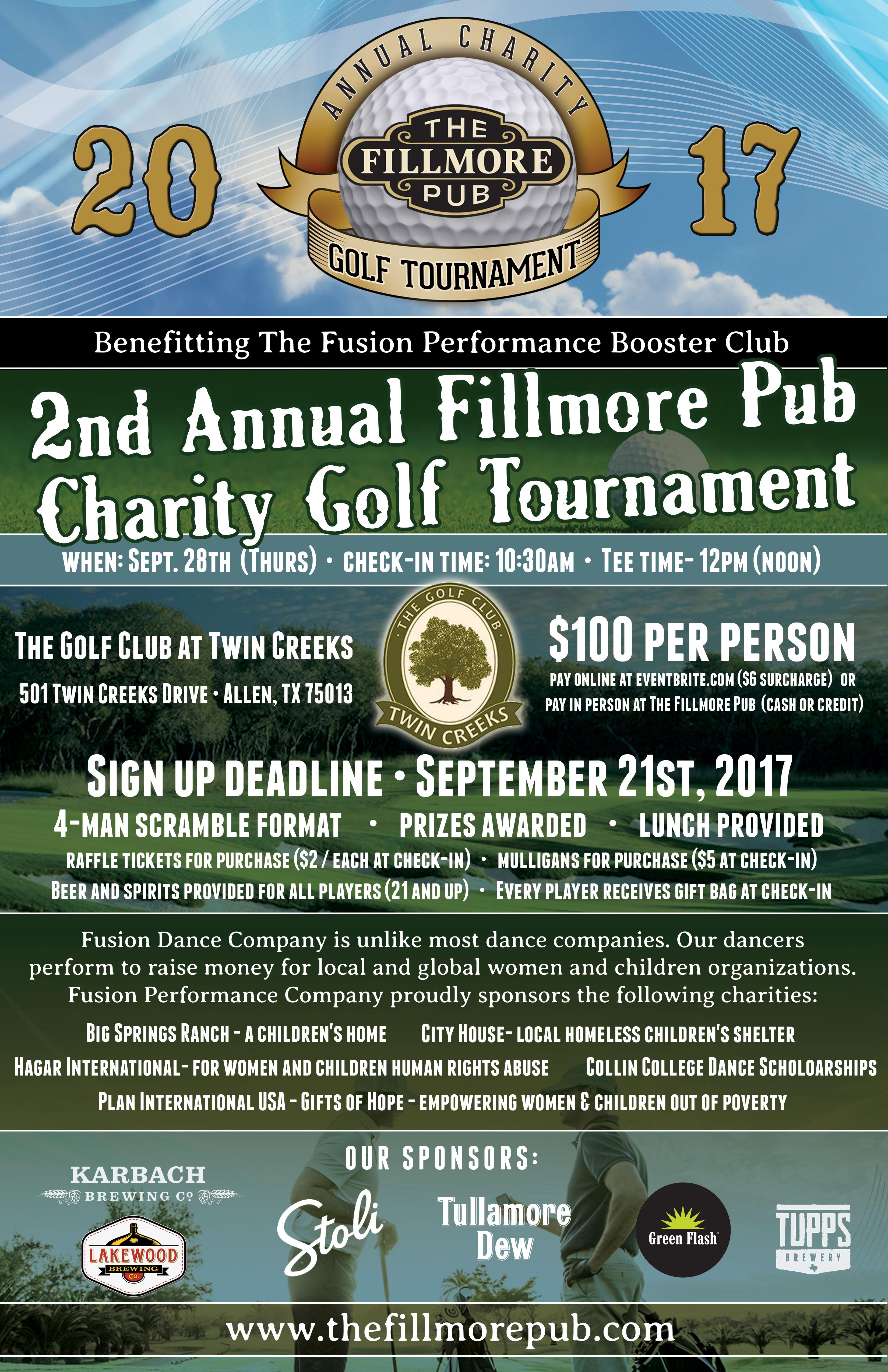 2nd Annual Fillmore Pub Charity Golf Tournament
