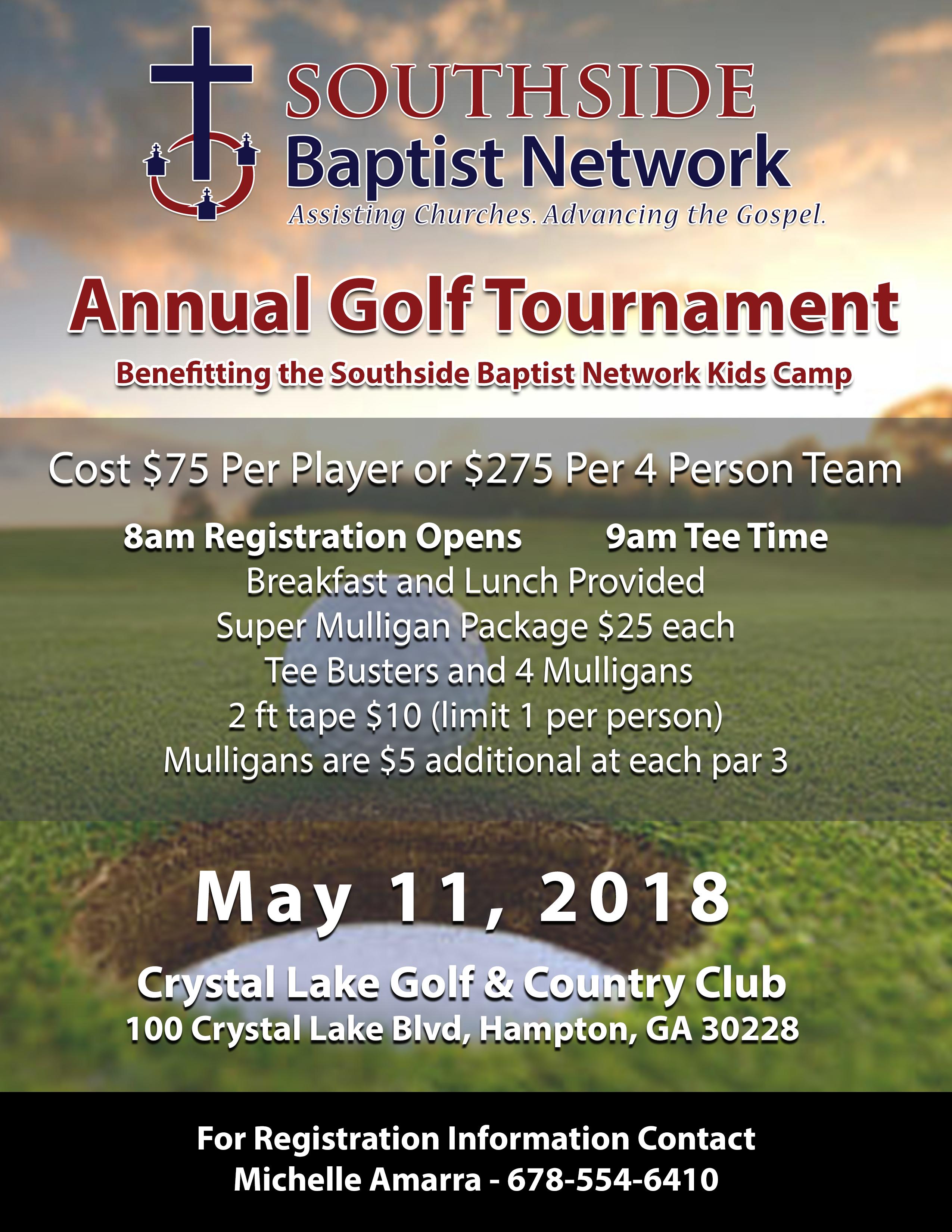 Southside Baptist Network Annual Golf Tournament