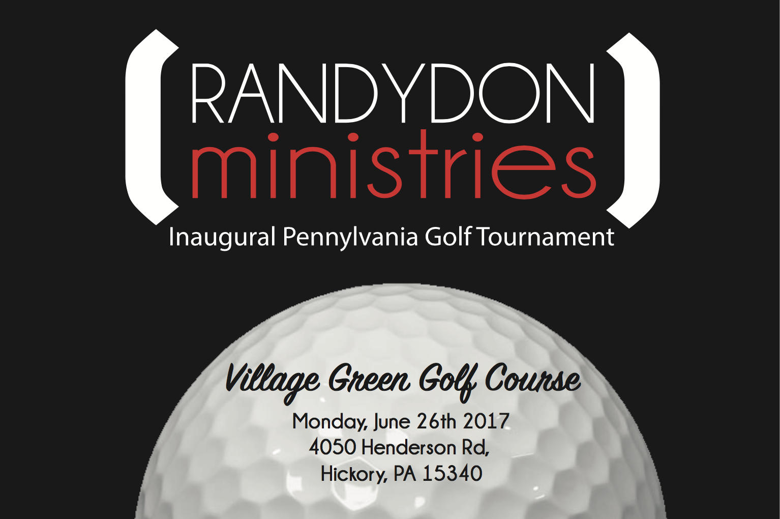 2nd Annual Pennsylvania RandyDon Ministries Golf Tournament