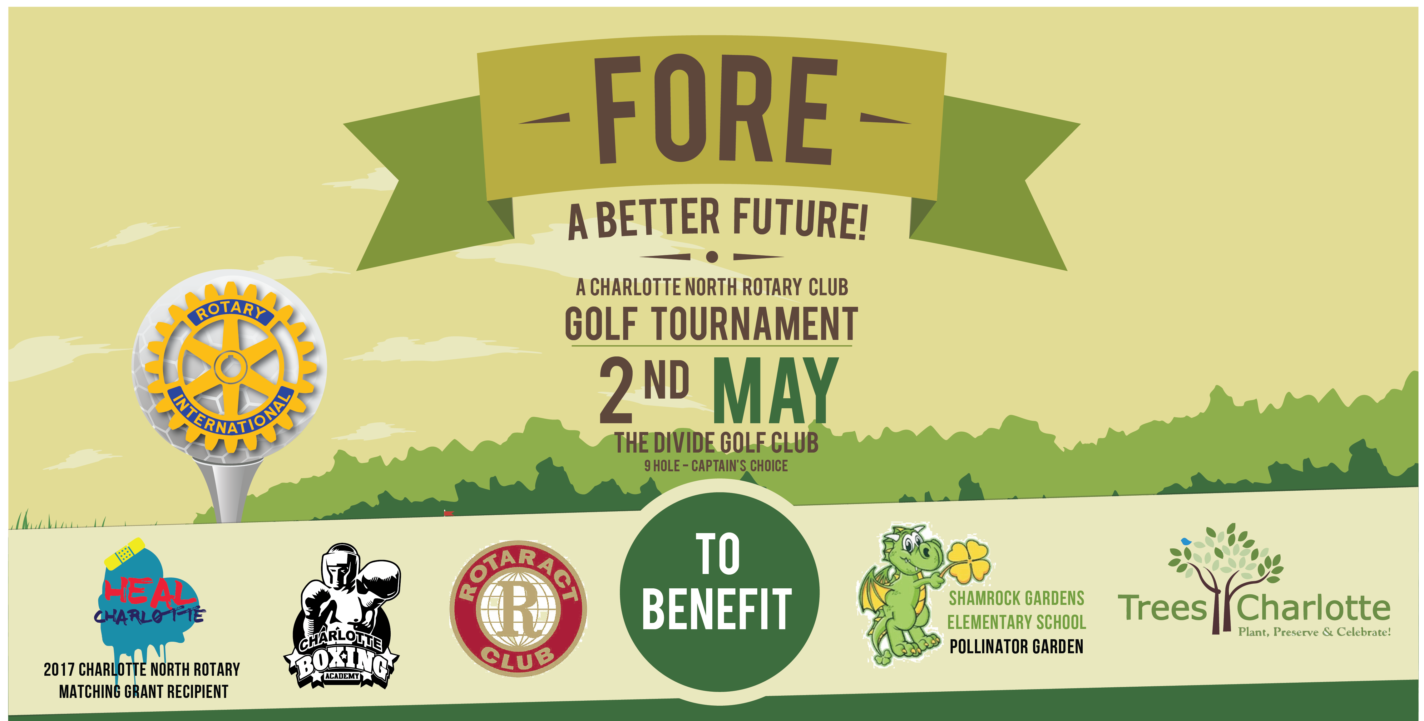 Fore A Better Future - Charlotte North Rotary - Golf Tournament