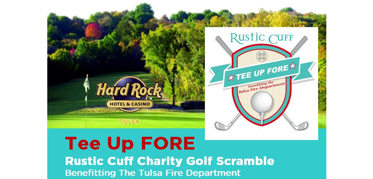 Tee Up Fore Rustic Cuff Charity Golf Scramble