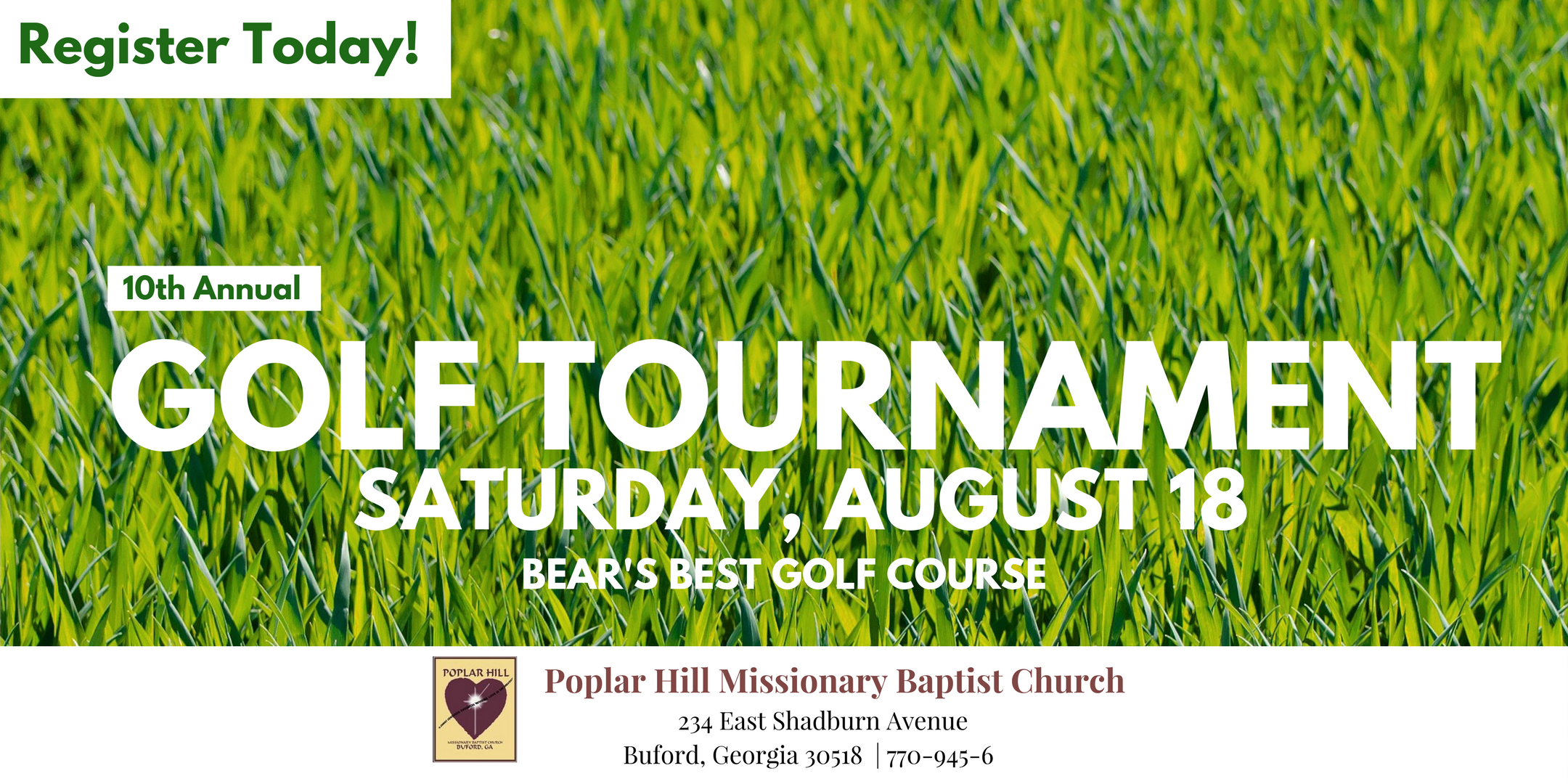 Poplar Hill Baptist Church 10th Annual Golf Tournament