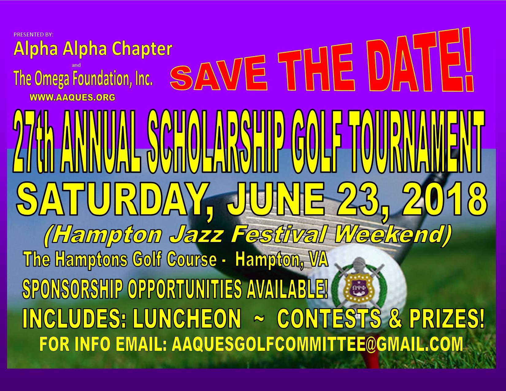 27th Annual Scholarship Golf Tournament
