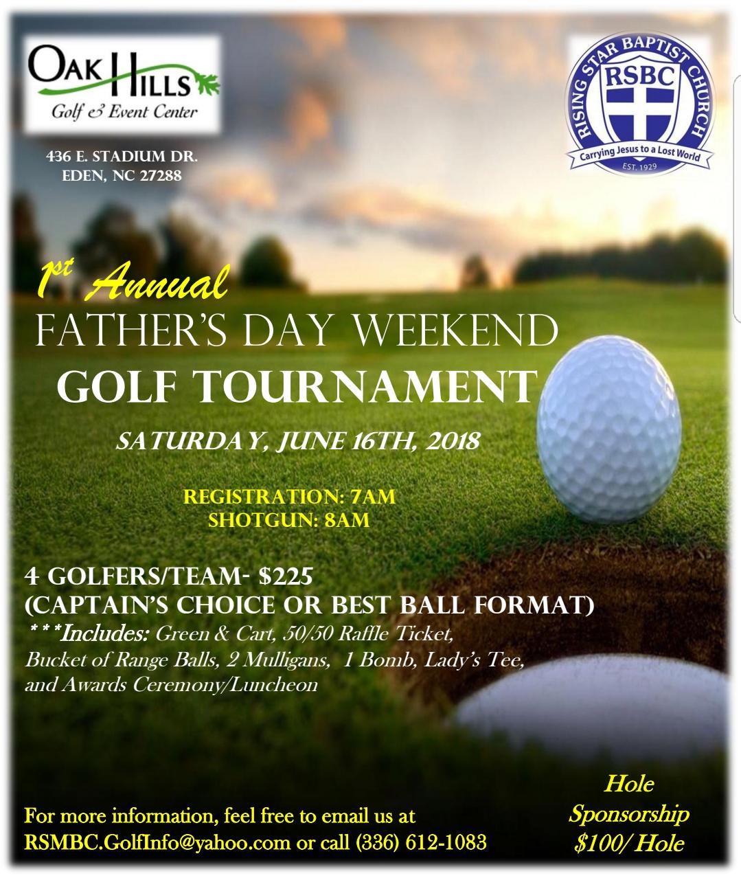Father's Day Weekend GOLF TOURNAMENT