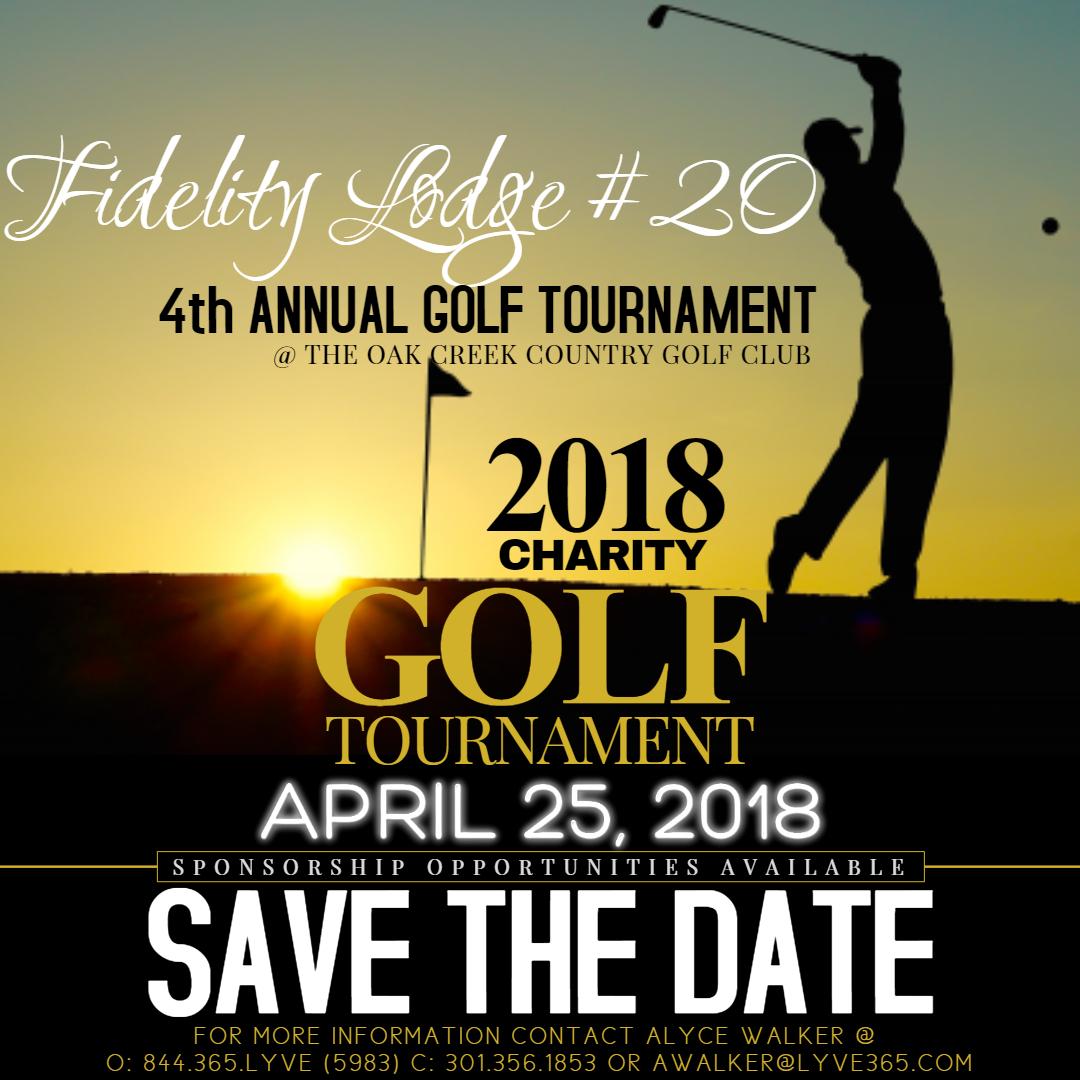 4th Annual Fidelity Lodge #20 Golf Tournament