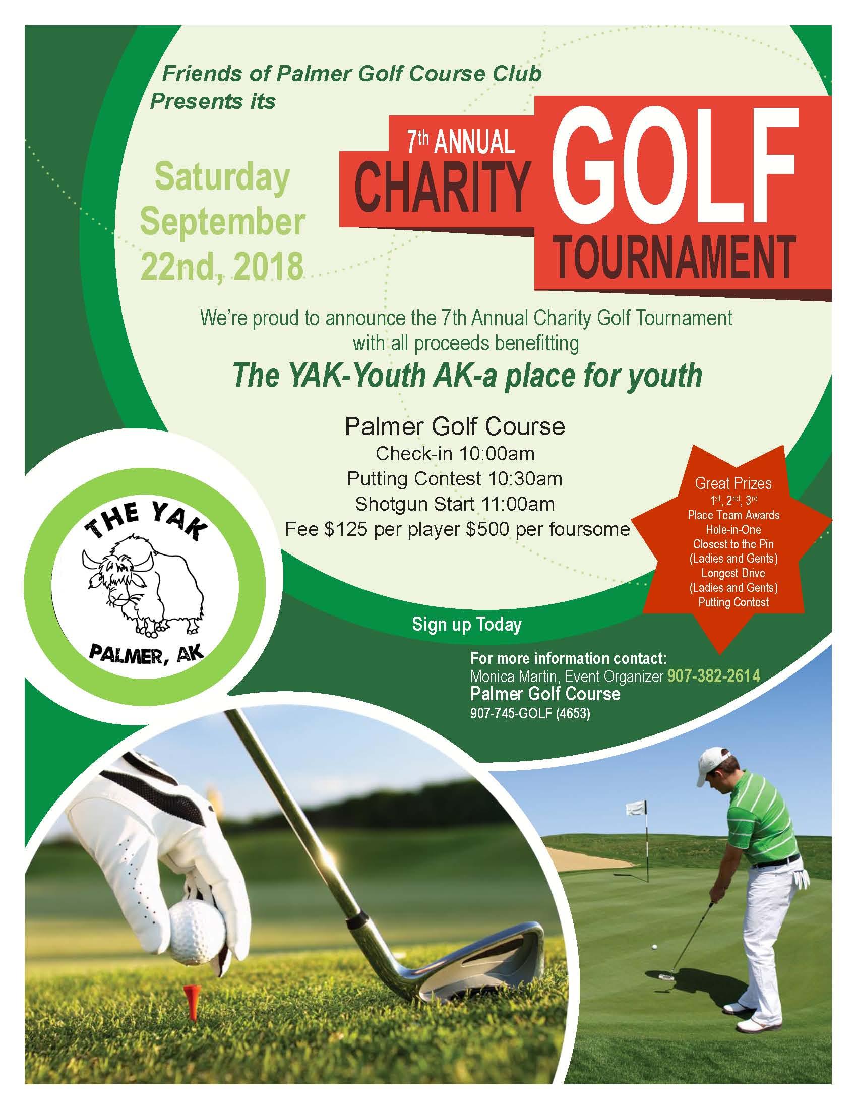 7th Annual Charity Golf Tournament presented by Friends of Palmer Golf Course Club