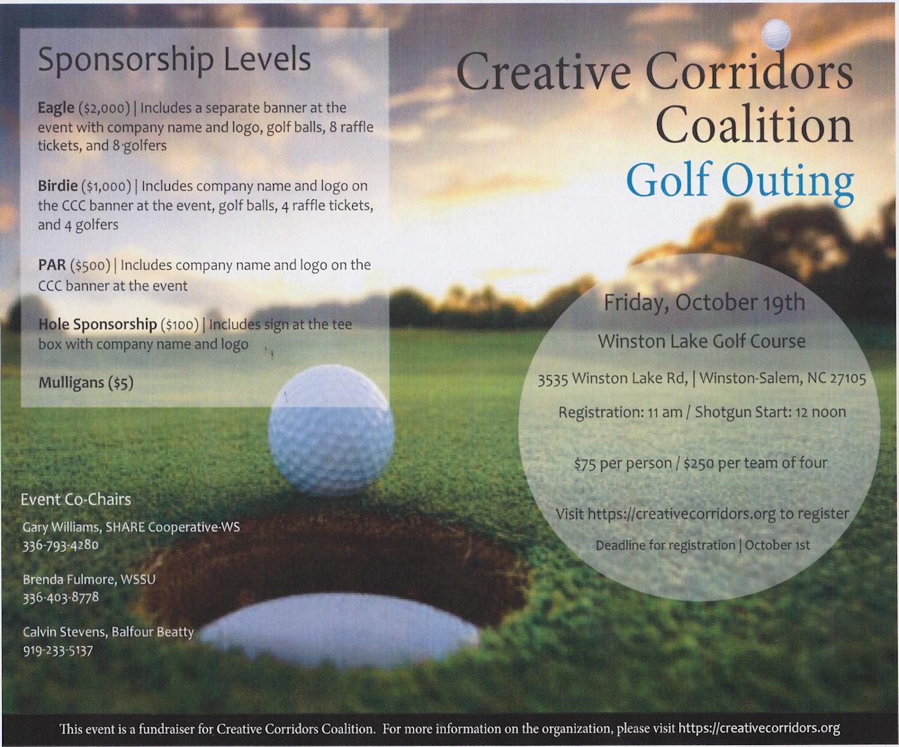 Creative Corridors Coalition - Golf Outing - Date Changed