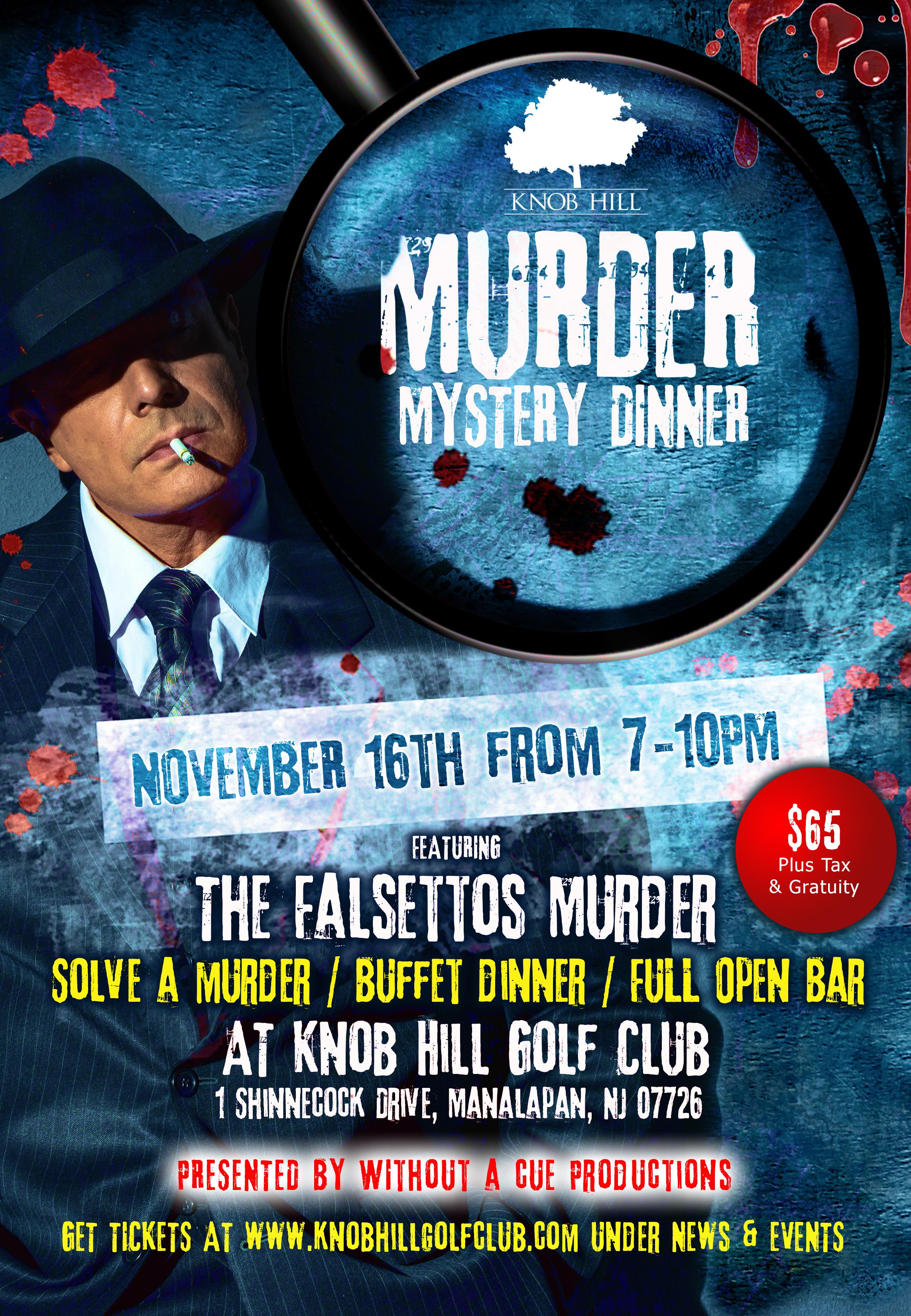 Murder Mystery Dinner at Knob Hill Golf Club
