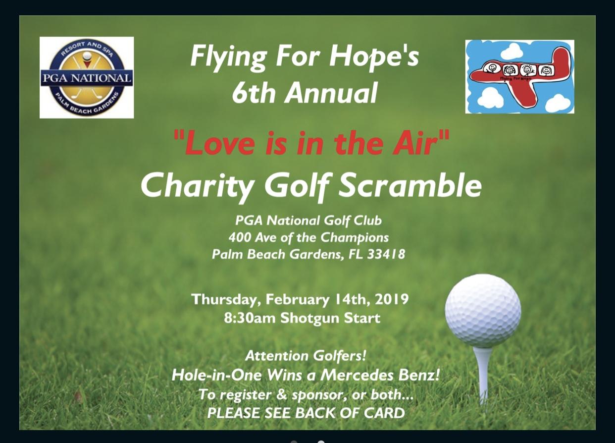 Flying For Hope 6th annual "Love is in the Air" Charity Golf & Gala