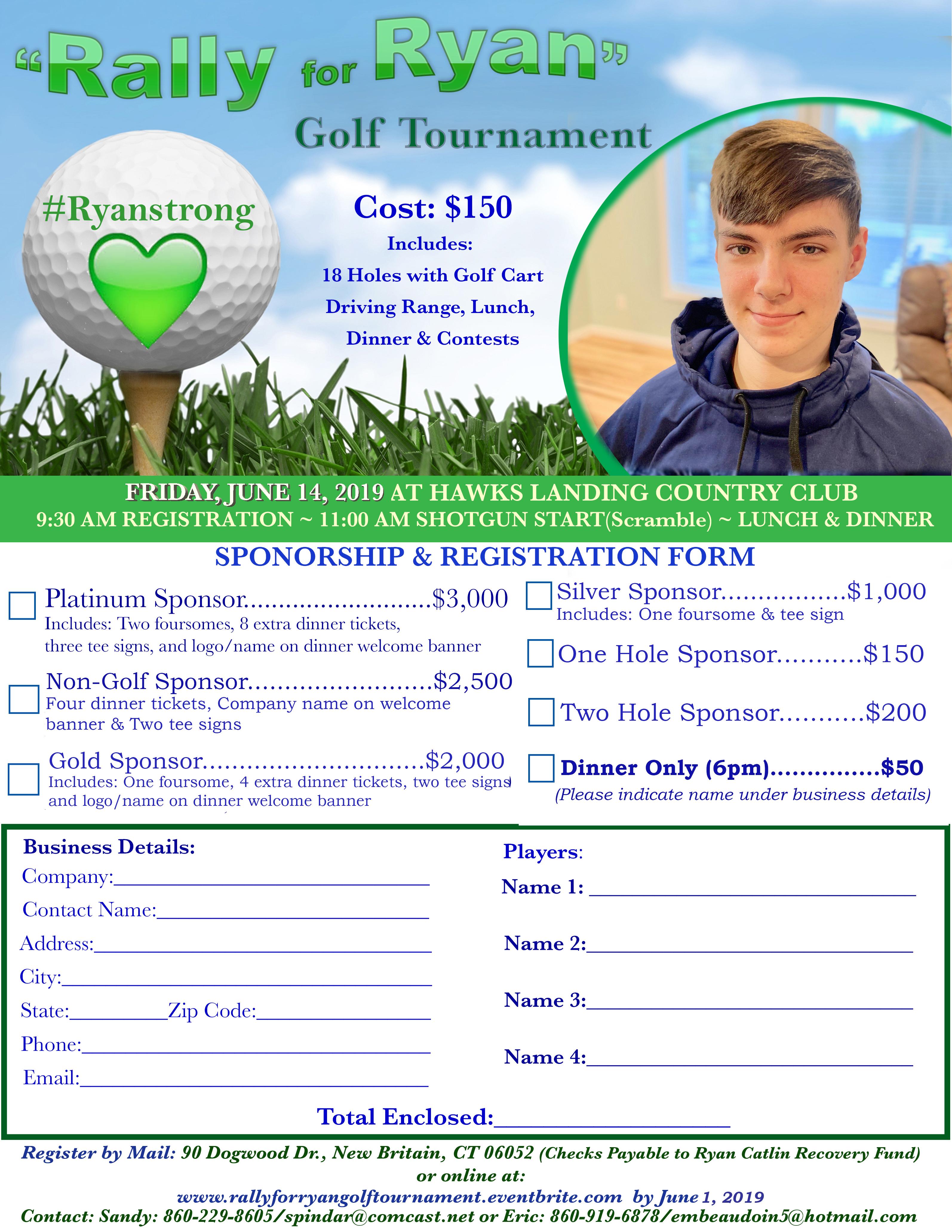 Rally For Ryan 2nd Annual Golf Tournament