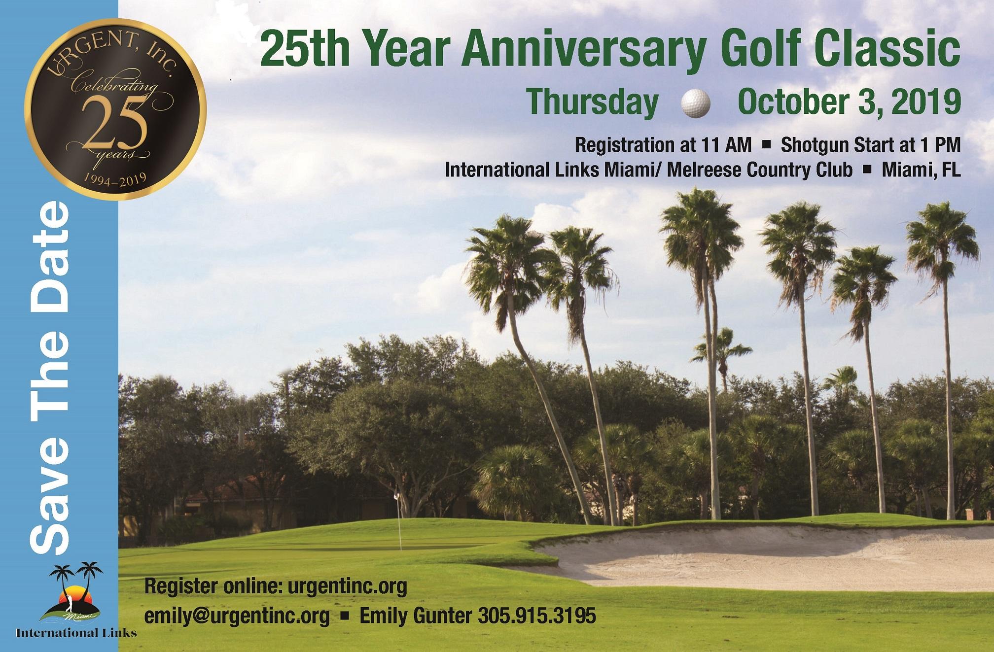 Urgent Inc 25th Year Anniversary Golf Classic