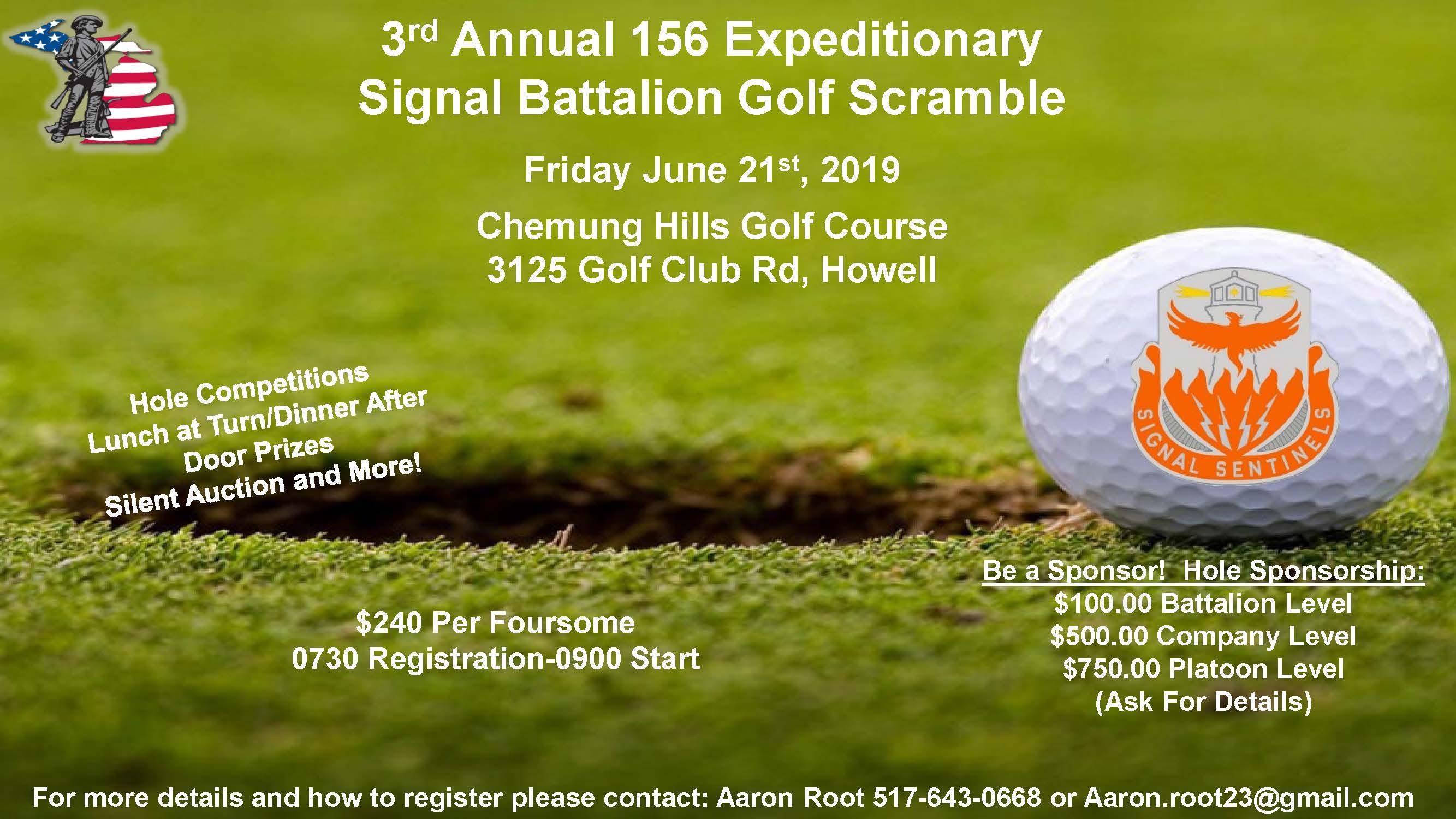 3rd Annual Golf Outing- 156 Expeditionary Signal Battalion