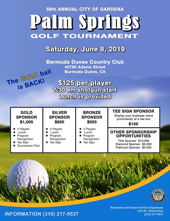 56th Annual Palm Springs Golf Tournament