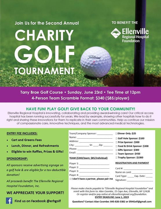 ERH's 2nd Annual Charity Golf Tournament!