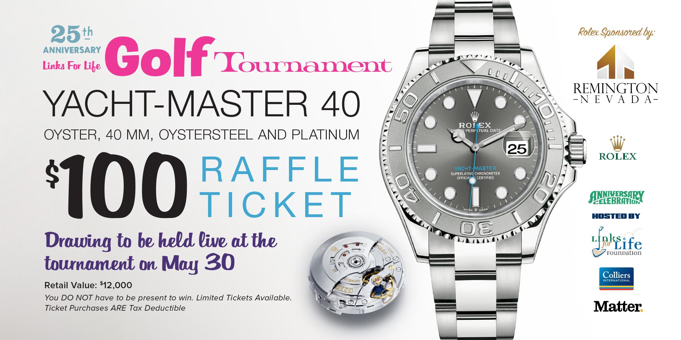 Vegas Baby! - 25th Annual Links for Life Golf Tournament (Rolex Raffle)