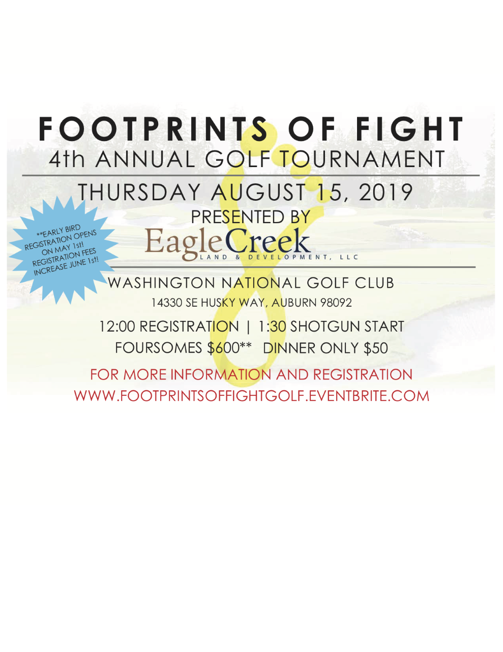 Footprints of Fight 4th Annual Golf Tournament