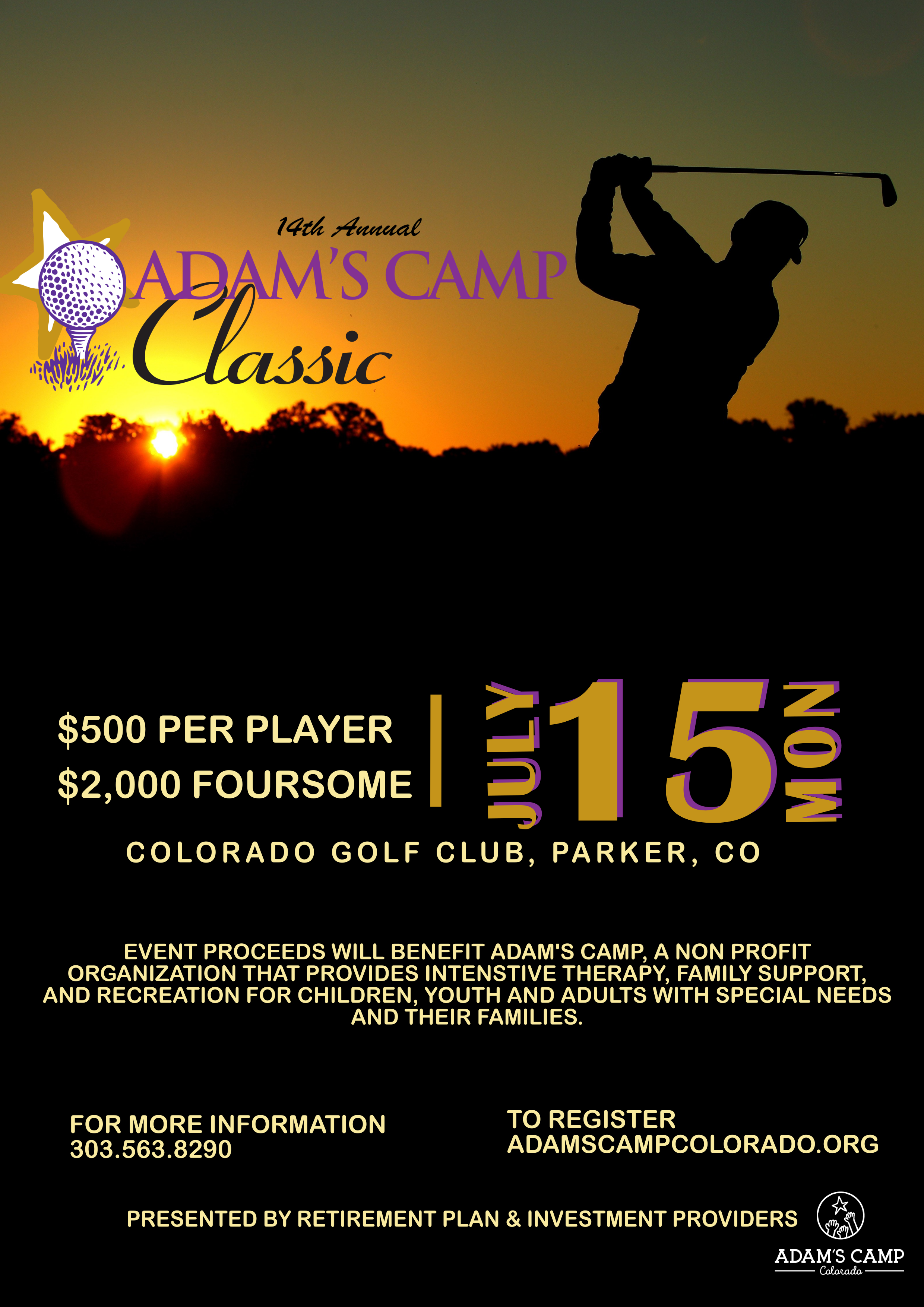 14th Annual Adam's Camp Classic Golf Tournament