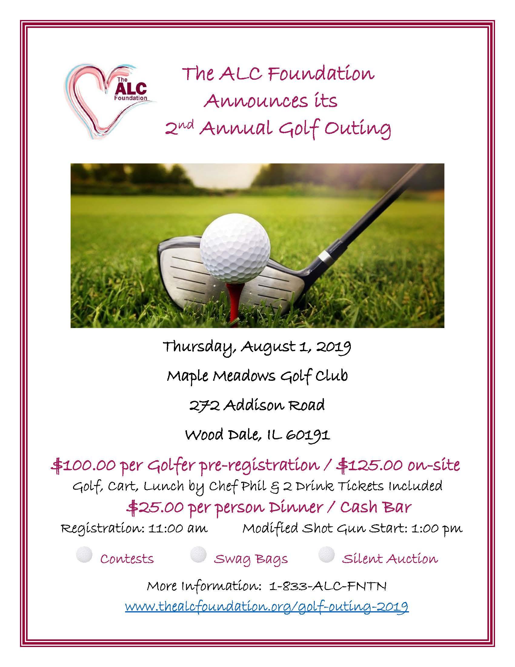 The ALC Foundation 2019 Golf Outing to Support Those in Need