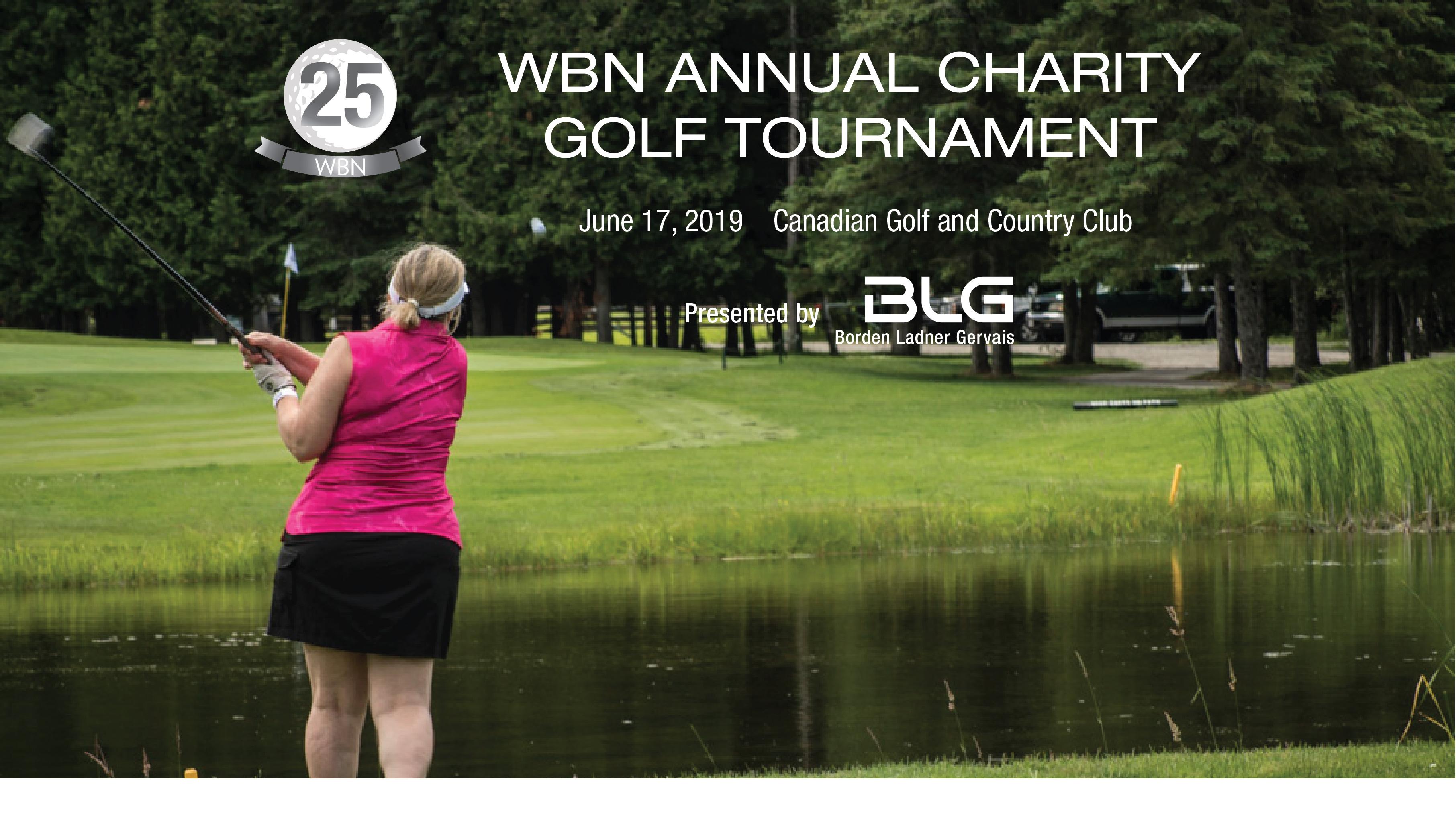 25th Annual WBN Charity Golf Tournament Presented by BLG