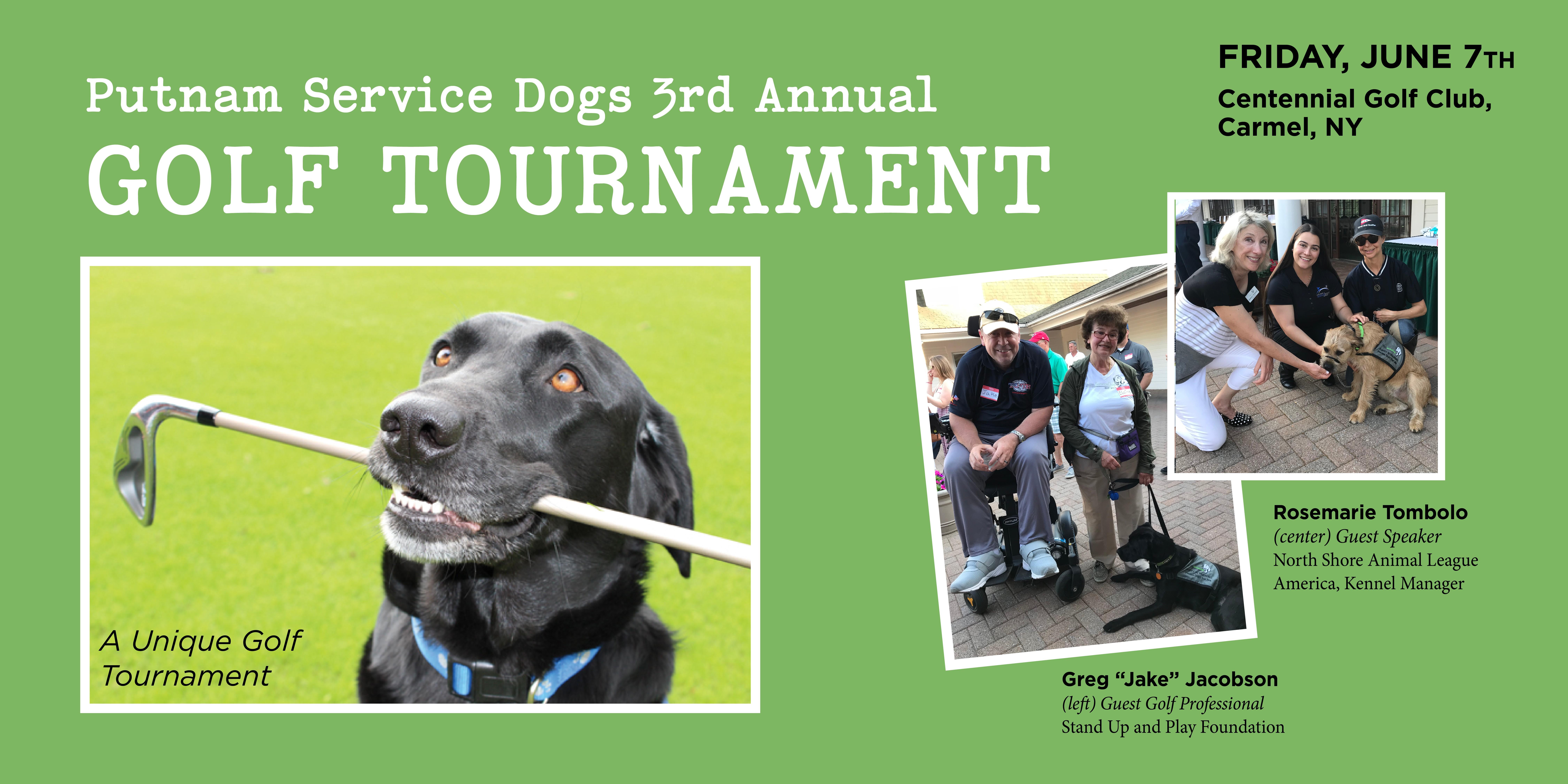 Putnam Service Dogs 3rd Annual Golf Tournament