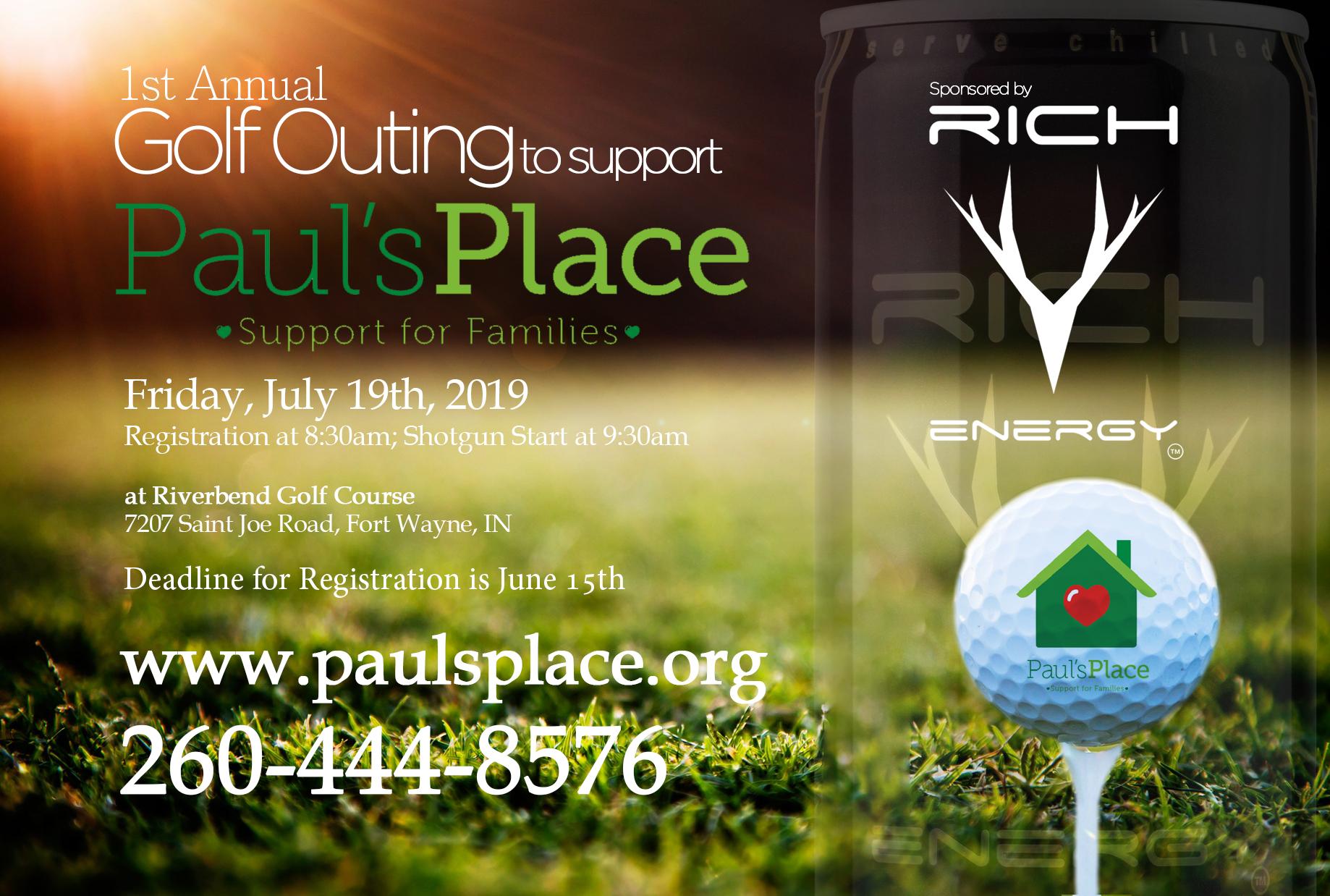 Paul's Place 1st Annual Golf Outing