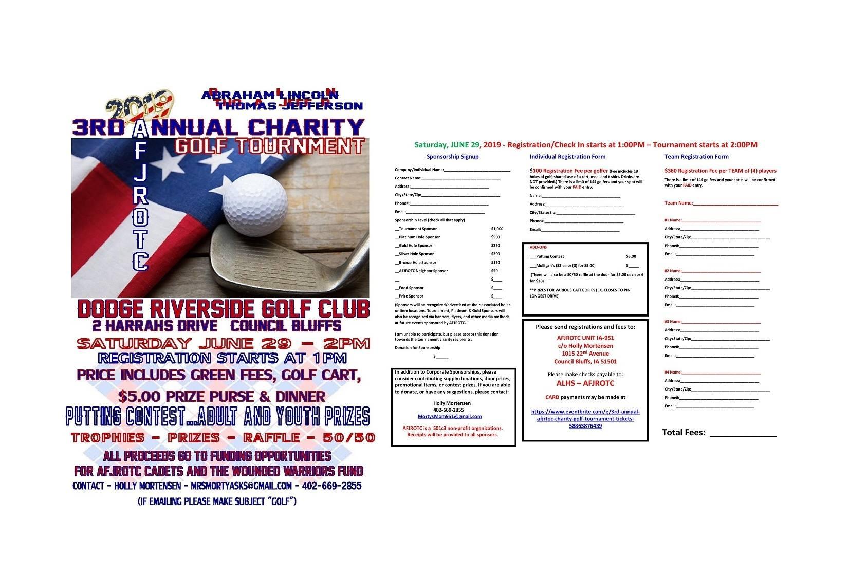 3rd Annual Afjrotc Charity Golf Tournament