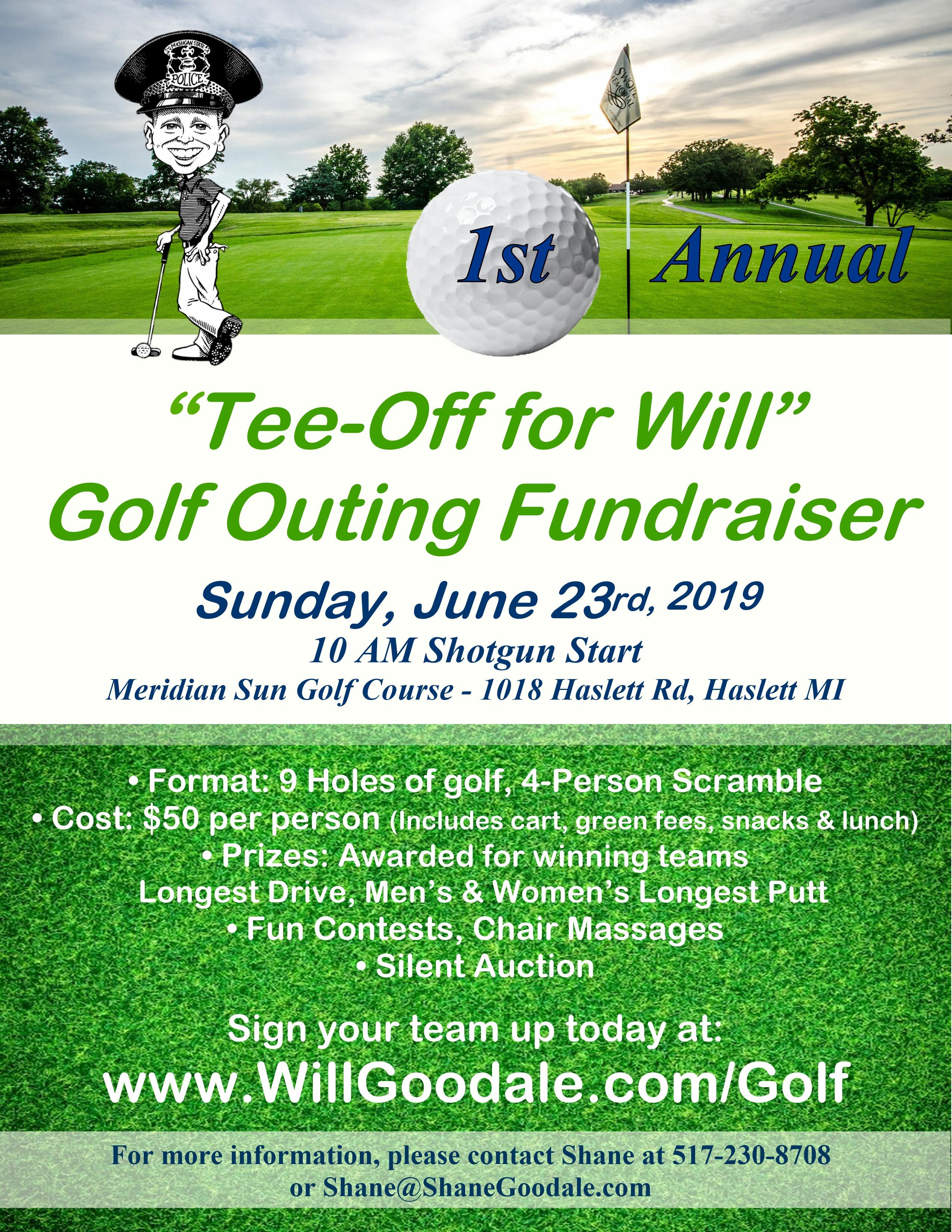 Tee-Off for Will Golf Fundraiser