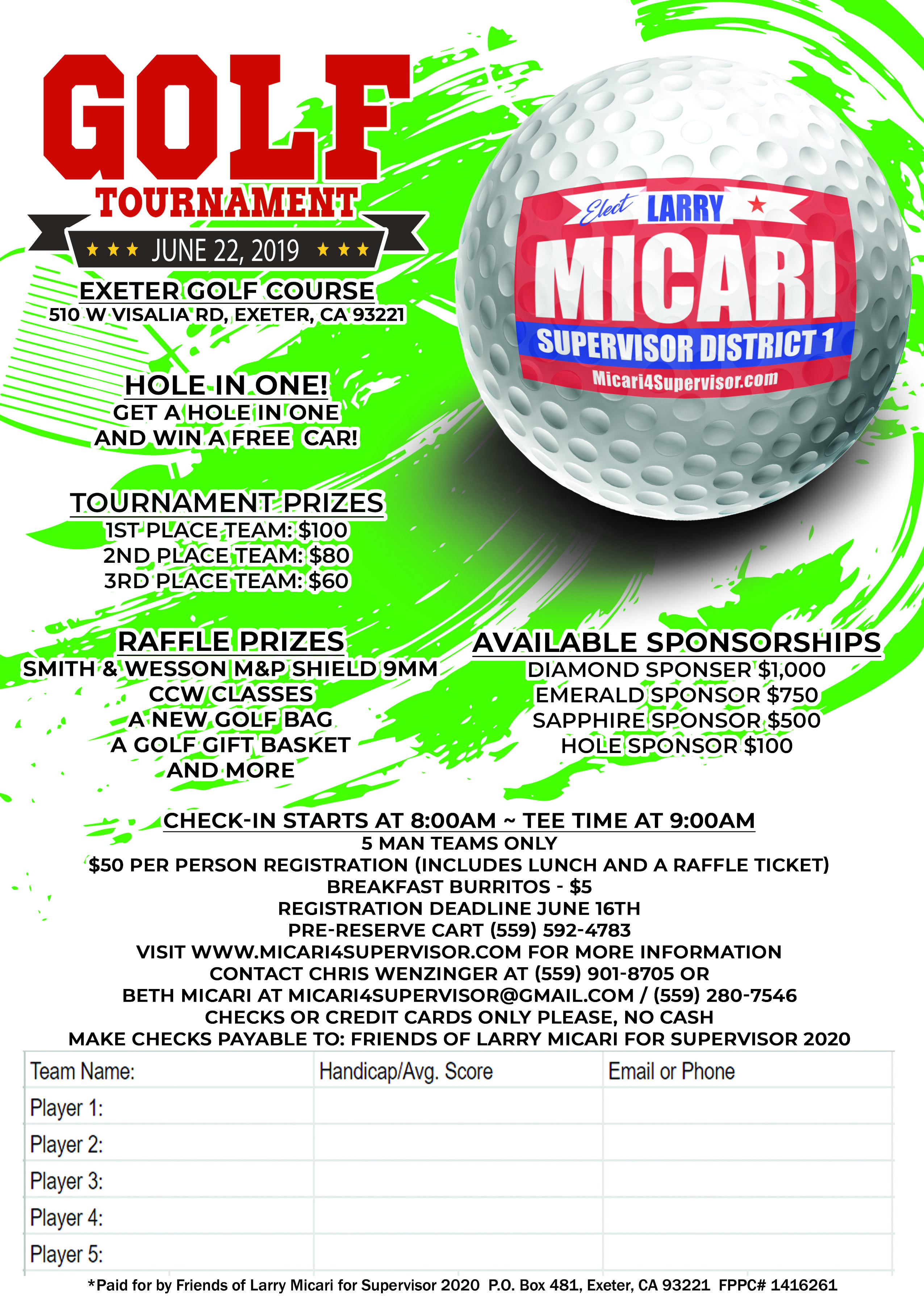 Micari4Supervisor Golf Tournament