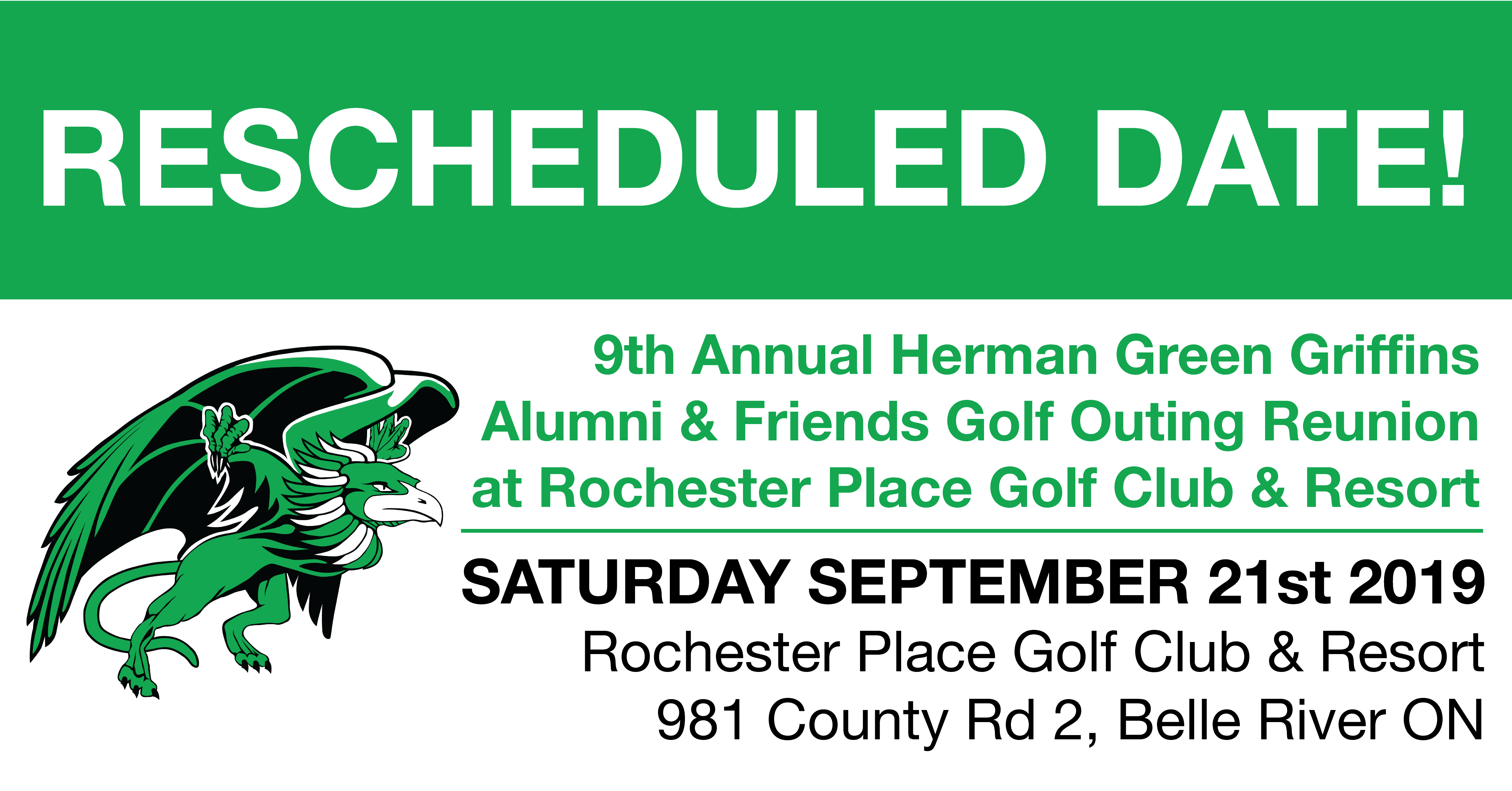 Herman Annual Alumni & Friends Golf Tournament-Rain Date