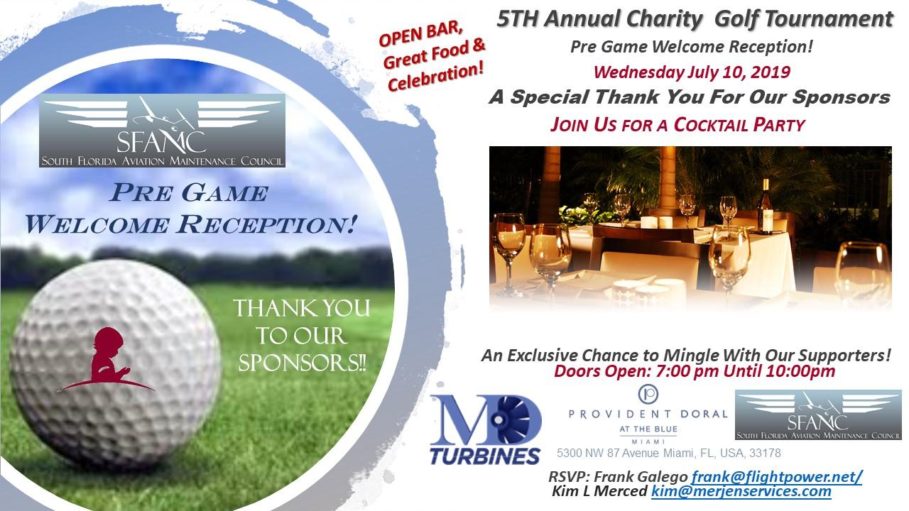 Welcome Reception for the SFAMC Charity Golf Tournament