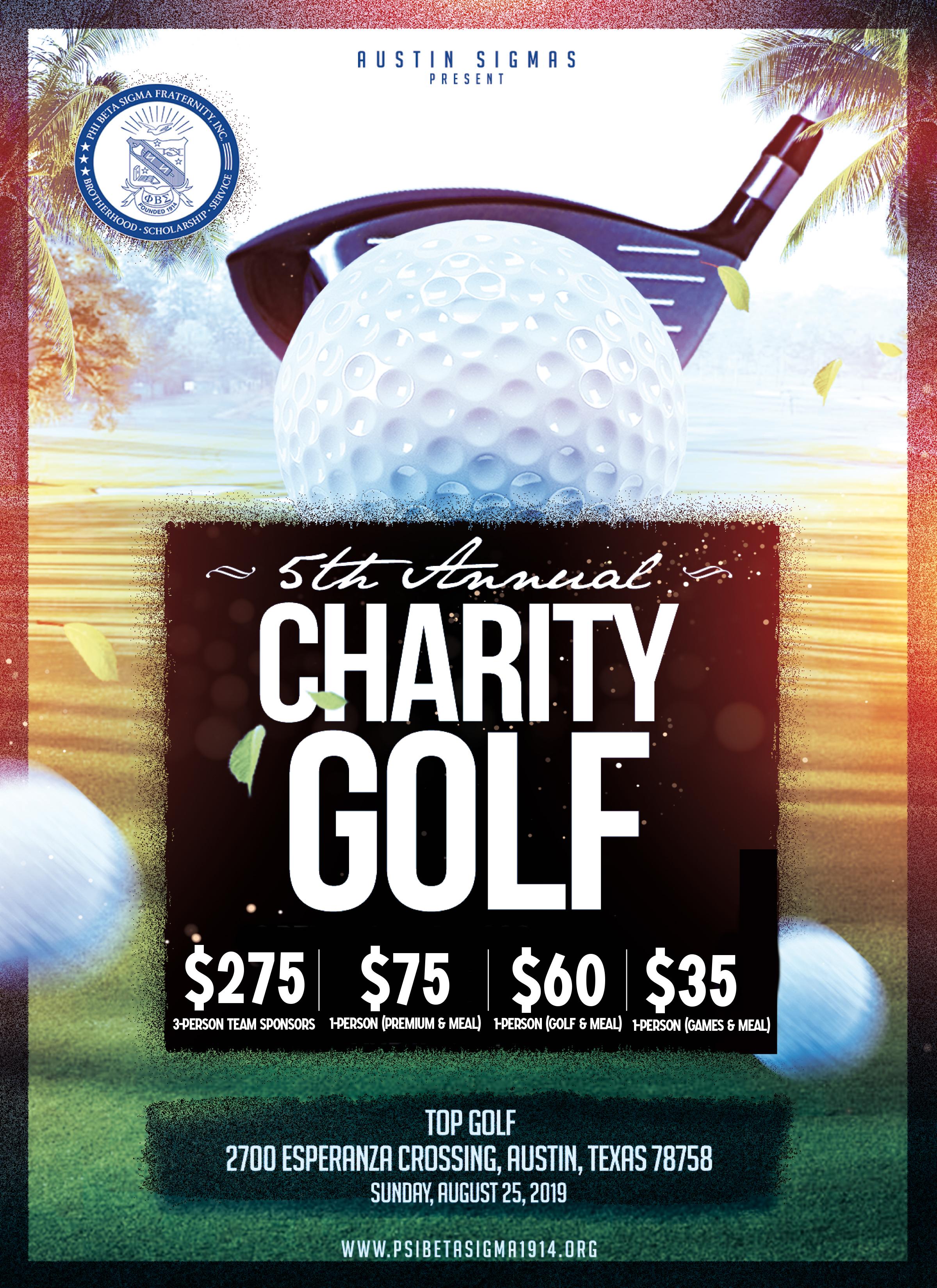 5th Annual Charity Golf tournament