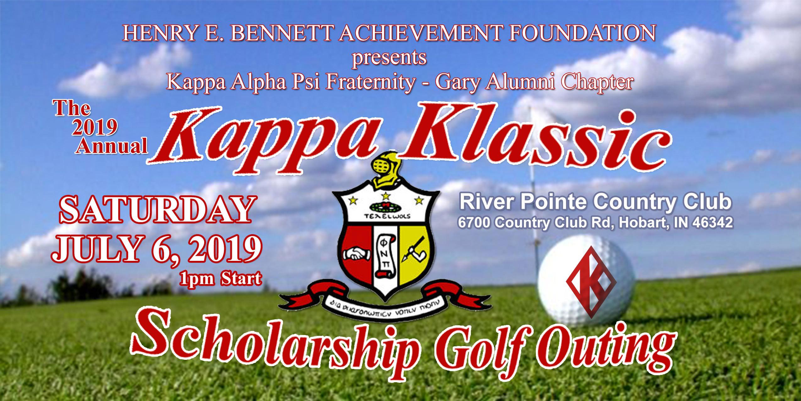 2019 Annual Kappa Klassic - Scholarship Golf Outing