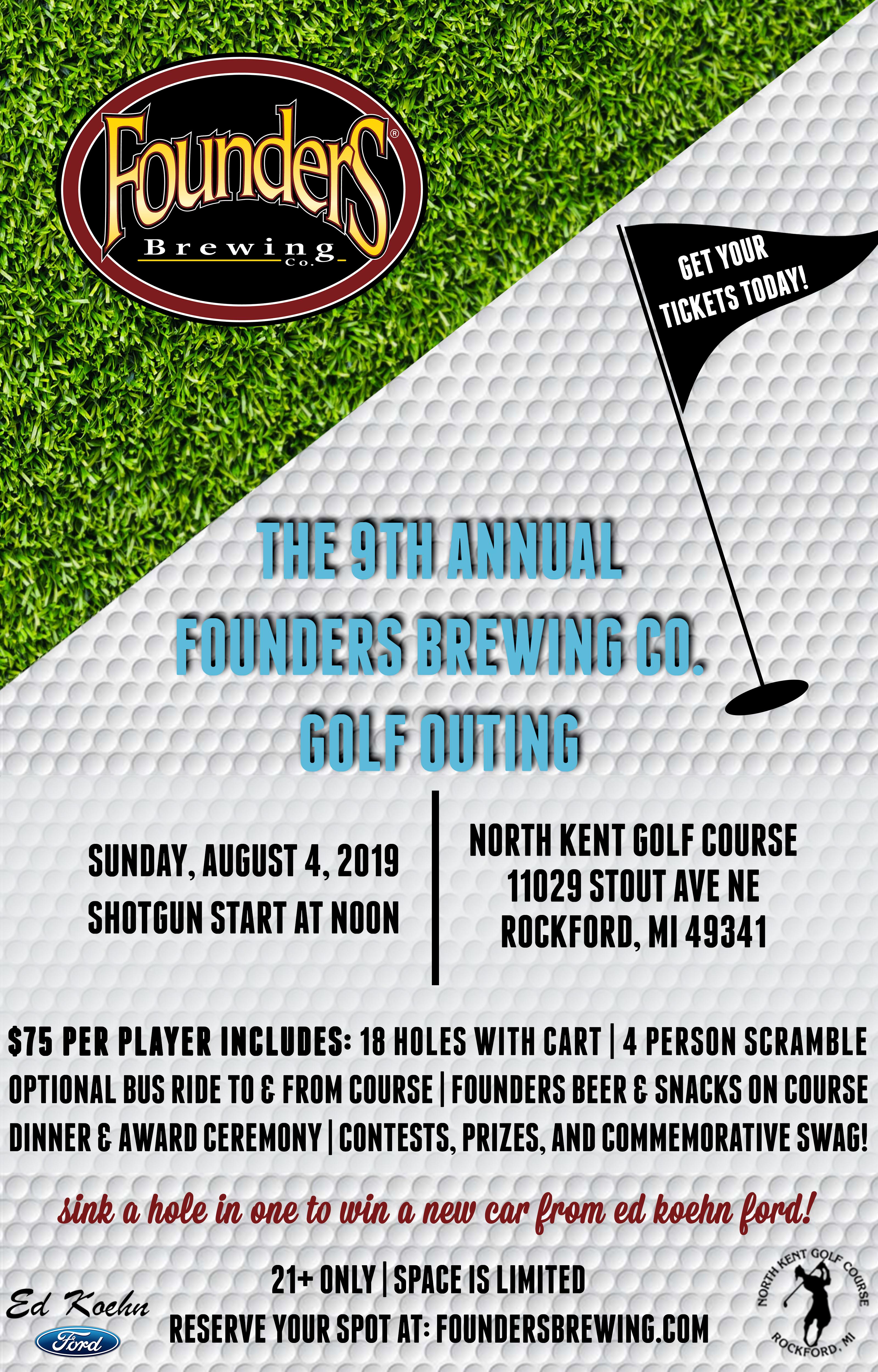 SOLD OUT The 9th Annual Founders Brewing Co. Golf Outing