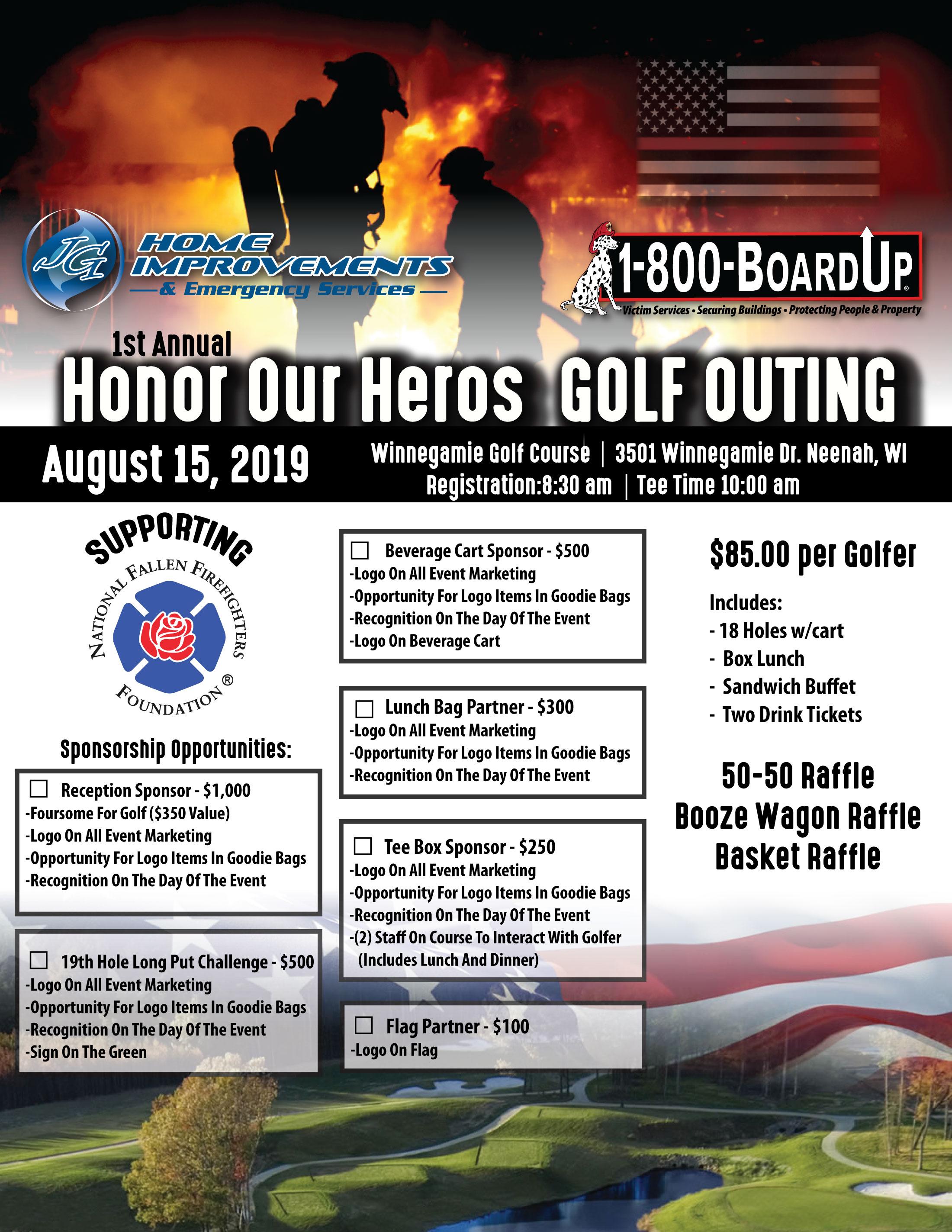 1st Annual Honor Our Heros Golf Outing