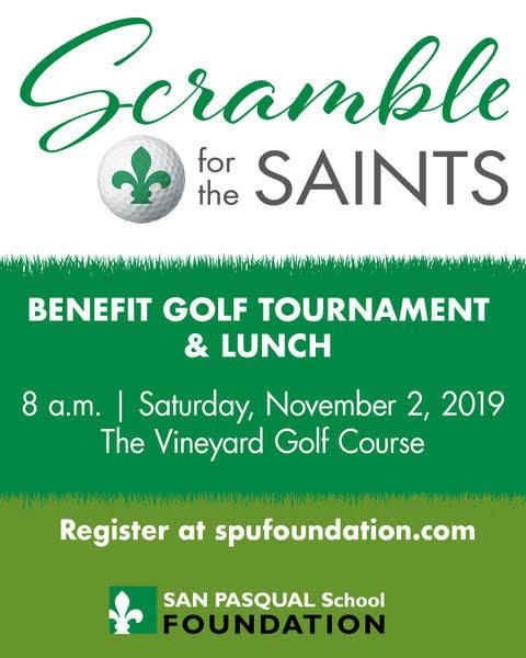Scramble for the Saints, Benefit Golf Tournament
