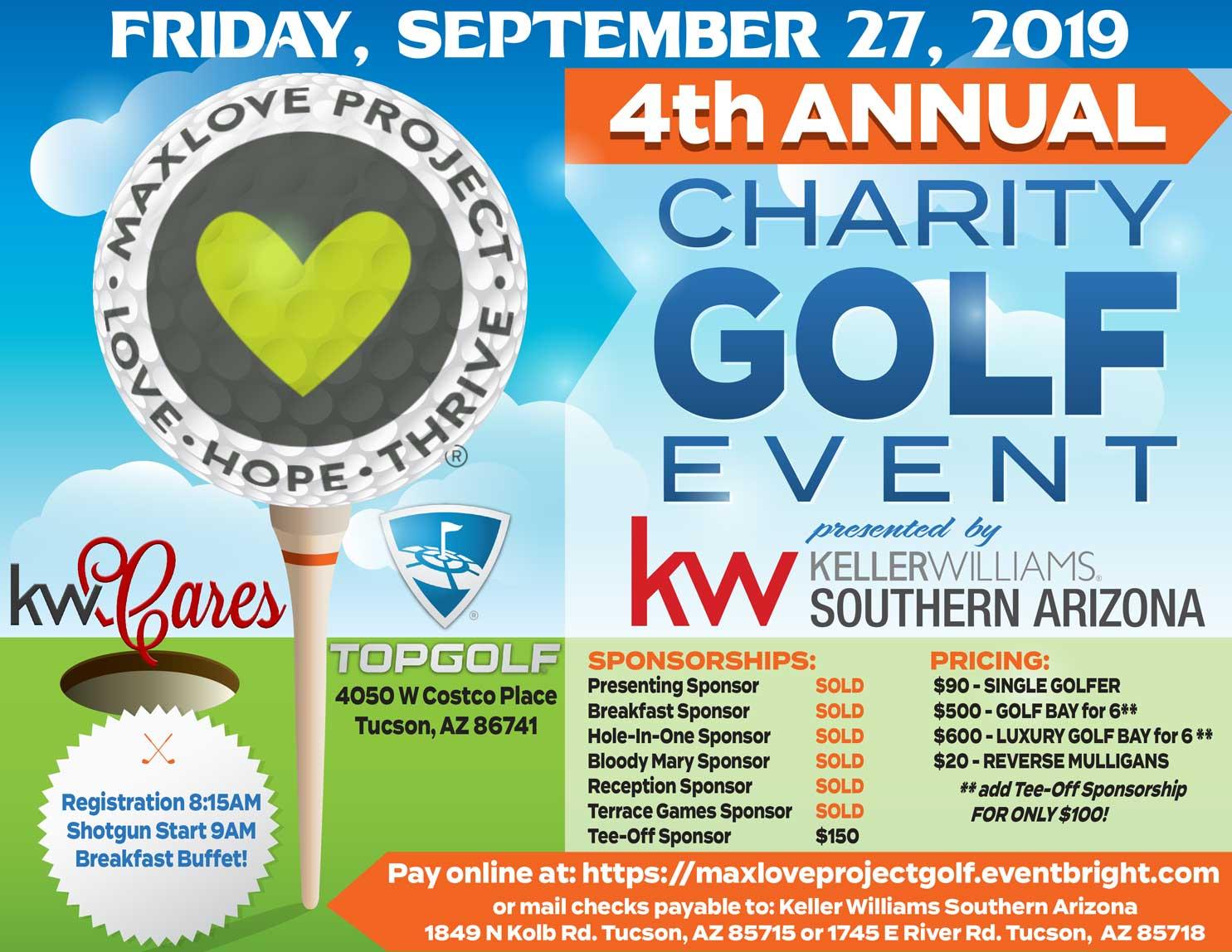 4th Annual Charity Golf Event benefiting Max Love Project