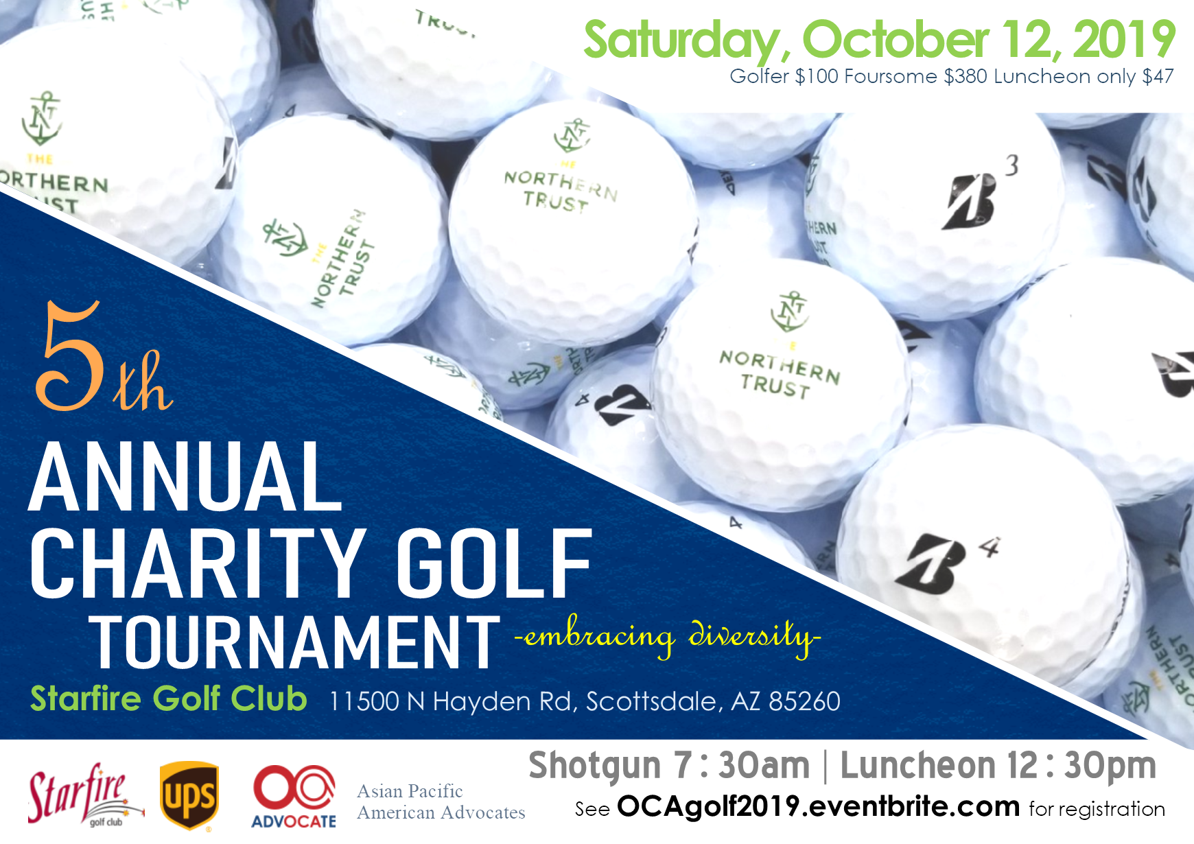 OCA Greater Phoenix Chapter 5th Annual Charity Golf Tournament