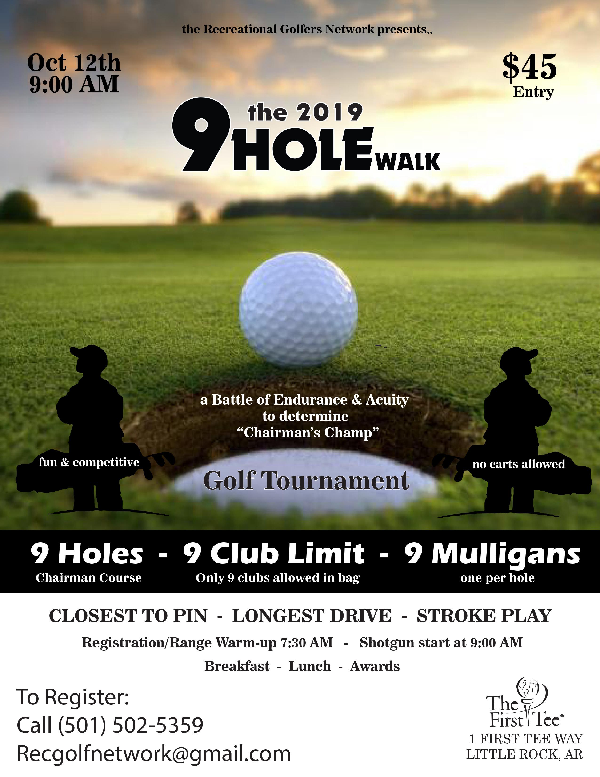 The 9-Hole Walk: Golf Tournament