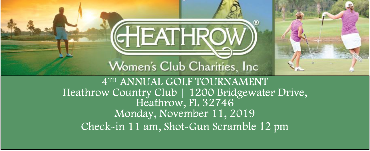 Heathrow Women's Club Annual Golf Tournament 2019