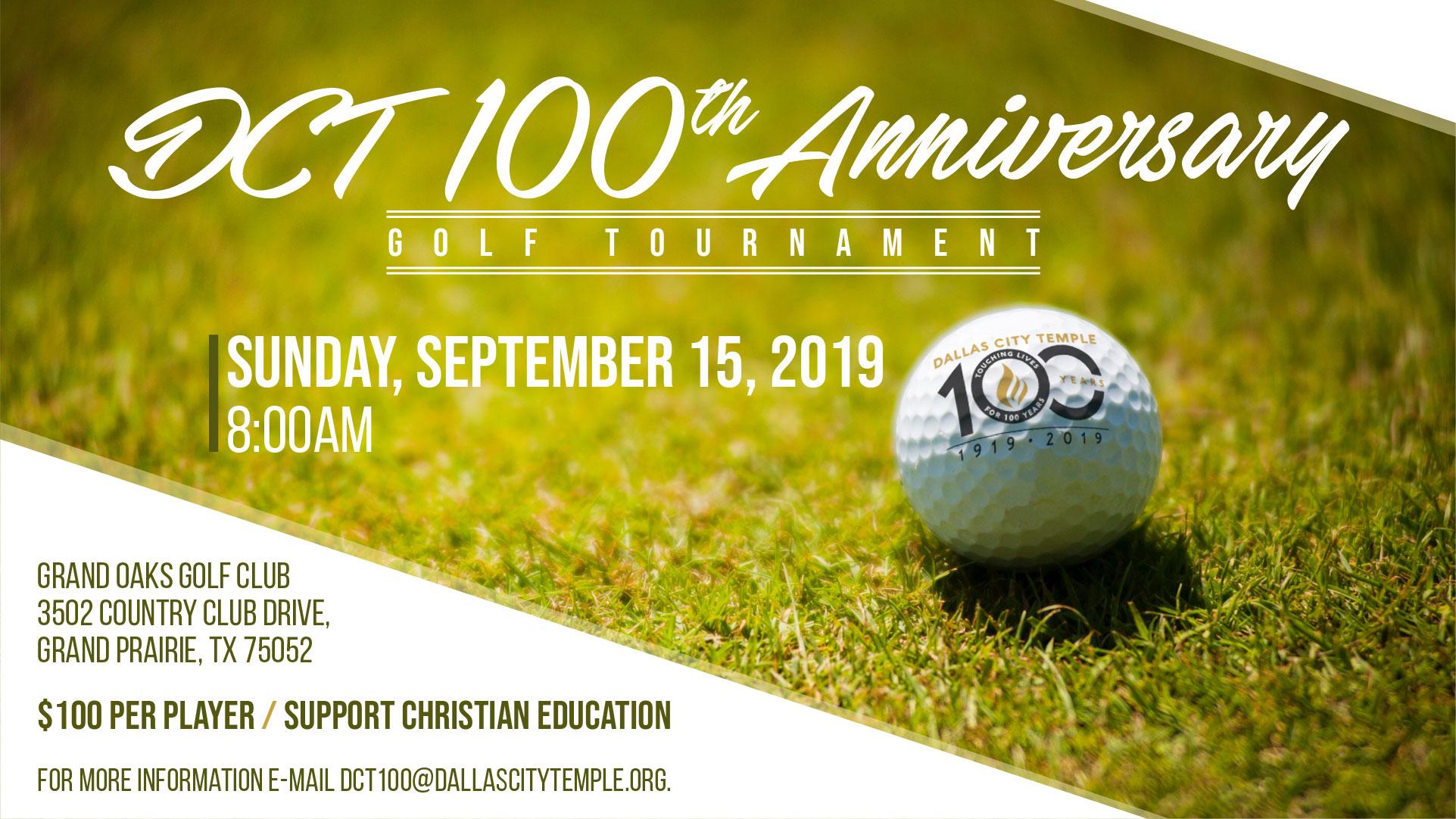 DCT 100th Anniversary Golf Tournament