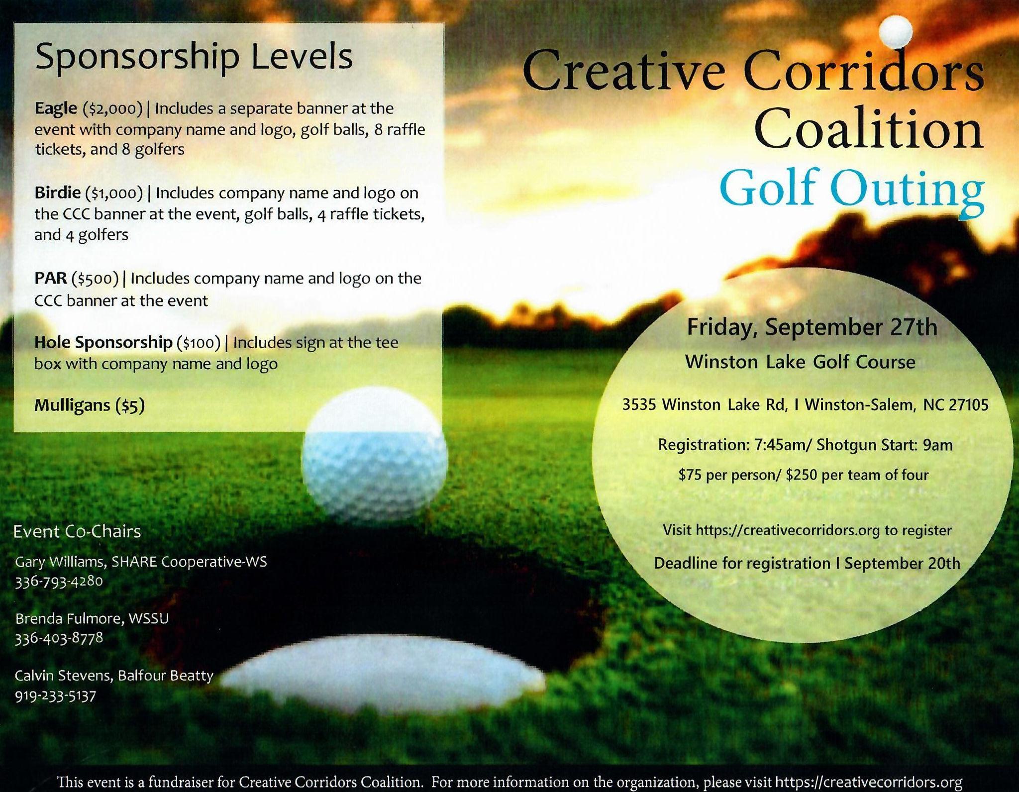 2nd Annual Creative Corridors Coalition - Golf Outing - 2019