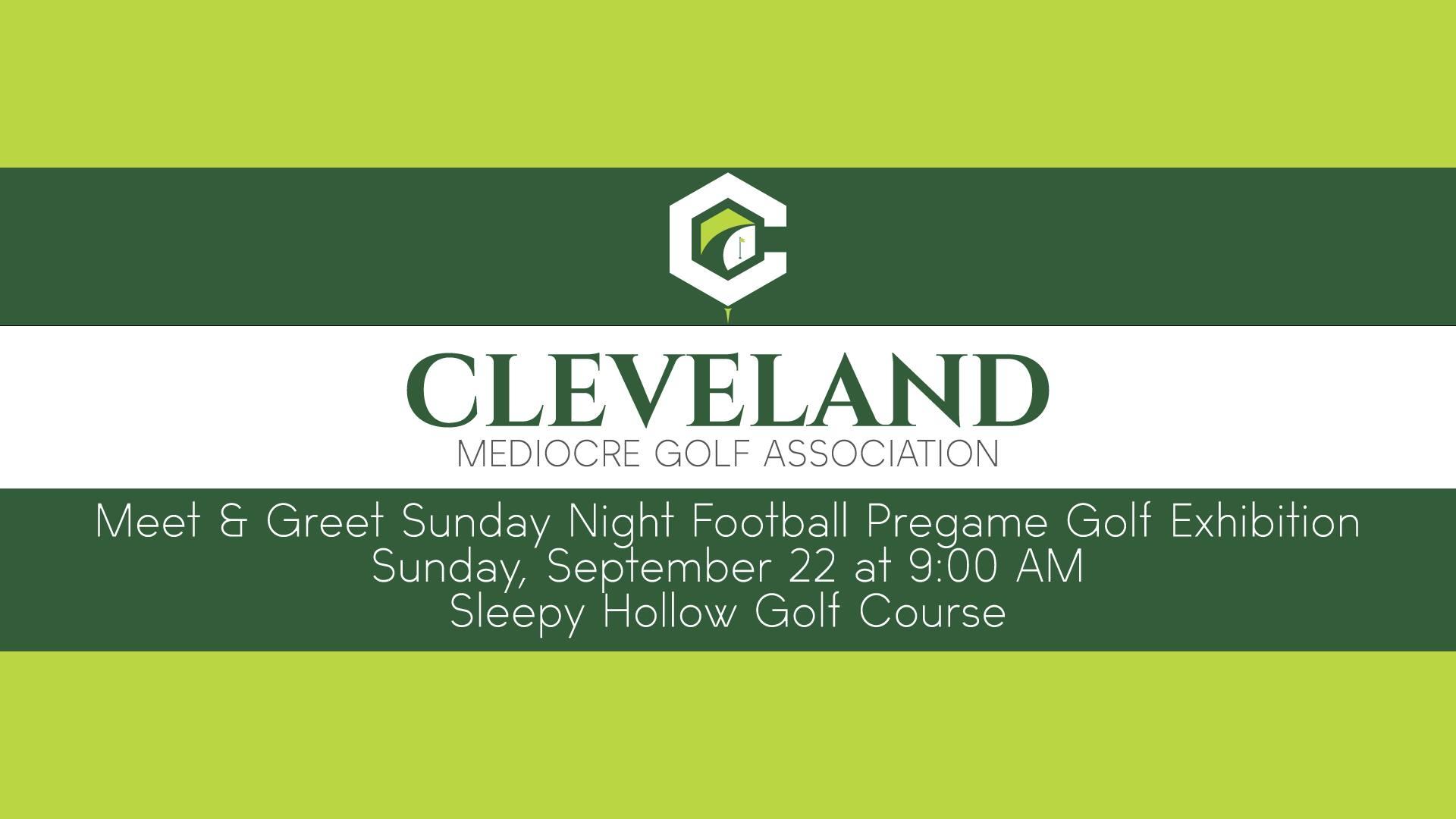 CMGA Meet & Greet Sunday Night Football Pregame Golf Exhibition