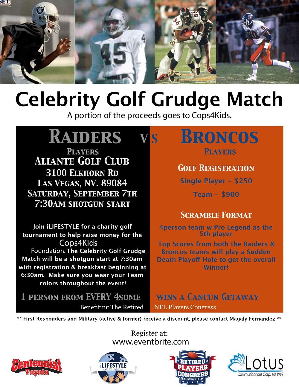 Celebrity Meet&Greet/Golf Grudge Match-Click "Select A Date" to Purchase Tix