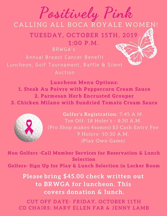 BRWGA Breast Cancer Golf Tournament | GolfTourney.com | Find Golf ...