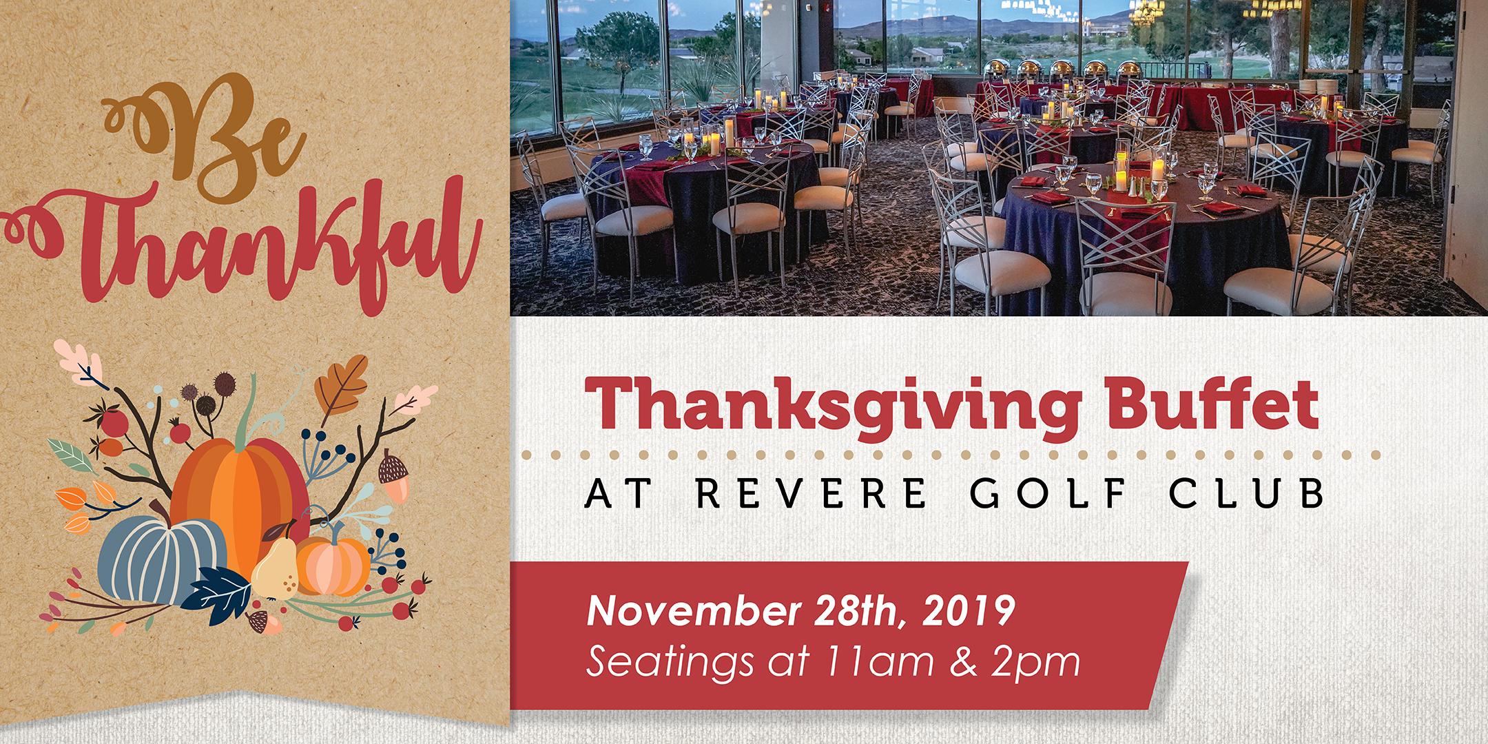 Thanksgiving Buffet at The Revere Golf Club