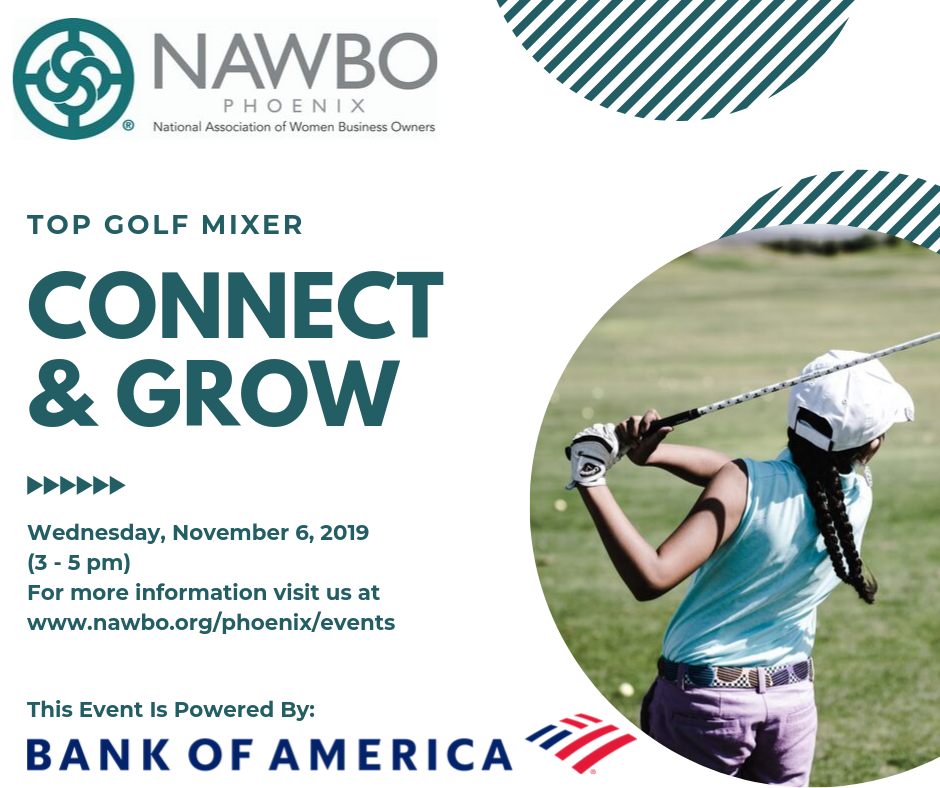 NAWBO Phoenix Top Golf Mixer Hosted by Bank of America