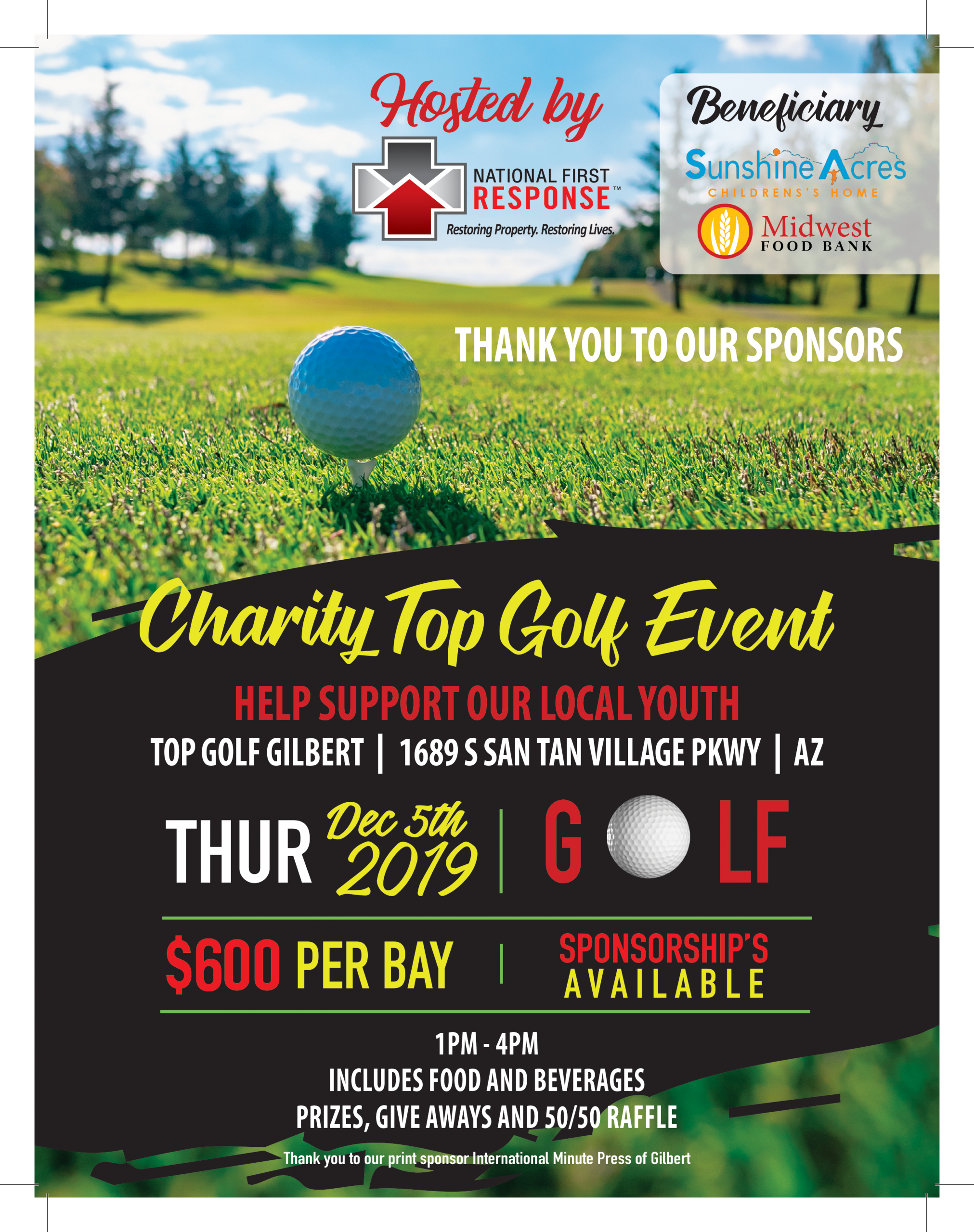 National First Response Charity Golf Event