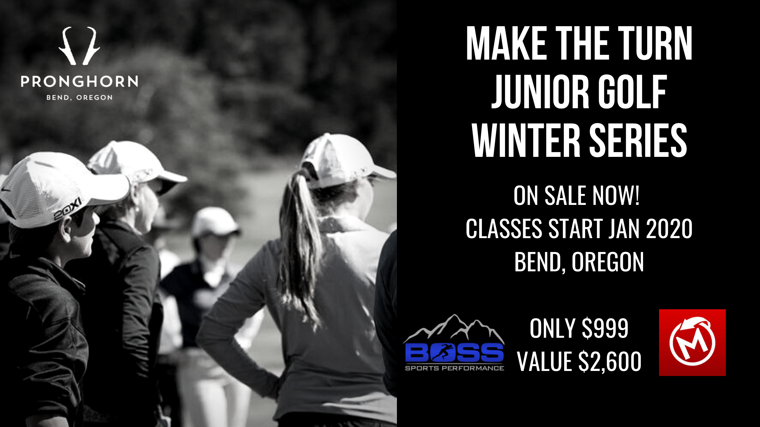 MAKE THE TURN: Junior Golf Winter Series @ Pronghorn Academy