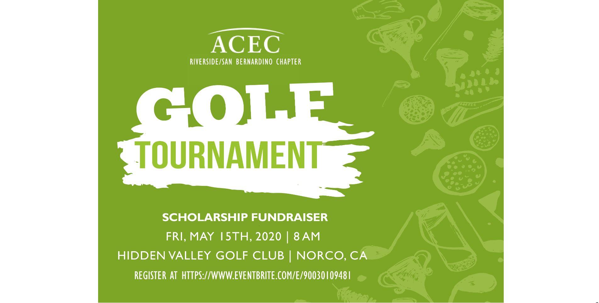 ACEC Riverside/San Bernardino Scholarship Golf Tournament, Friday May 15