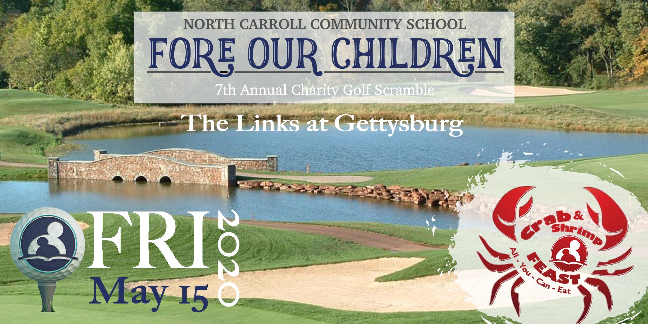 7th Annual Fore Our Children Charity Golf Scramble & AYCE Crab & Shrimp Feast
